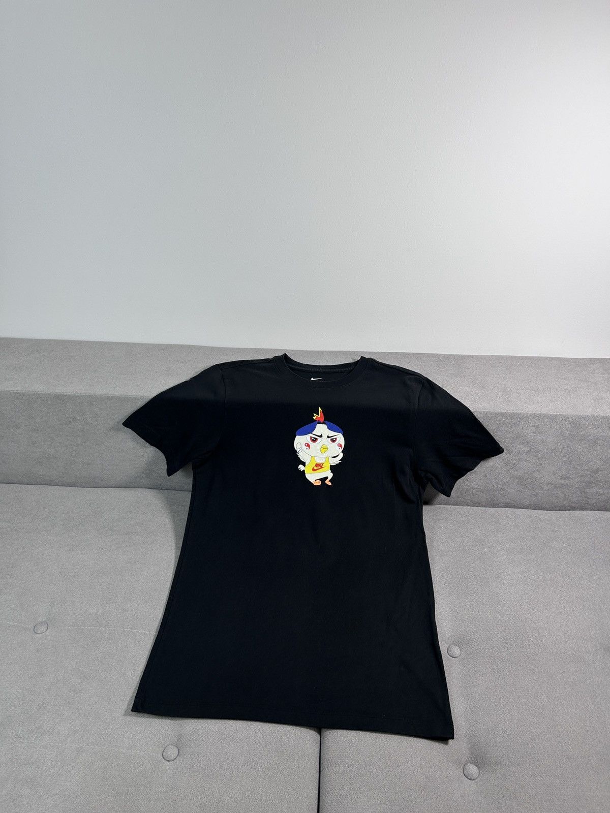 Affliction × Japanese Brand Vintage Y2K Nike Japanese Style Black Tee Size US M / EU 48-50 / 2 - 2 Thumbnail