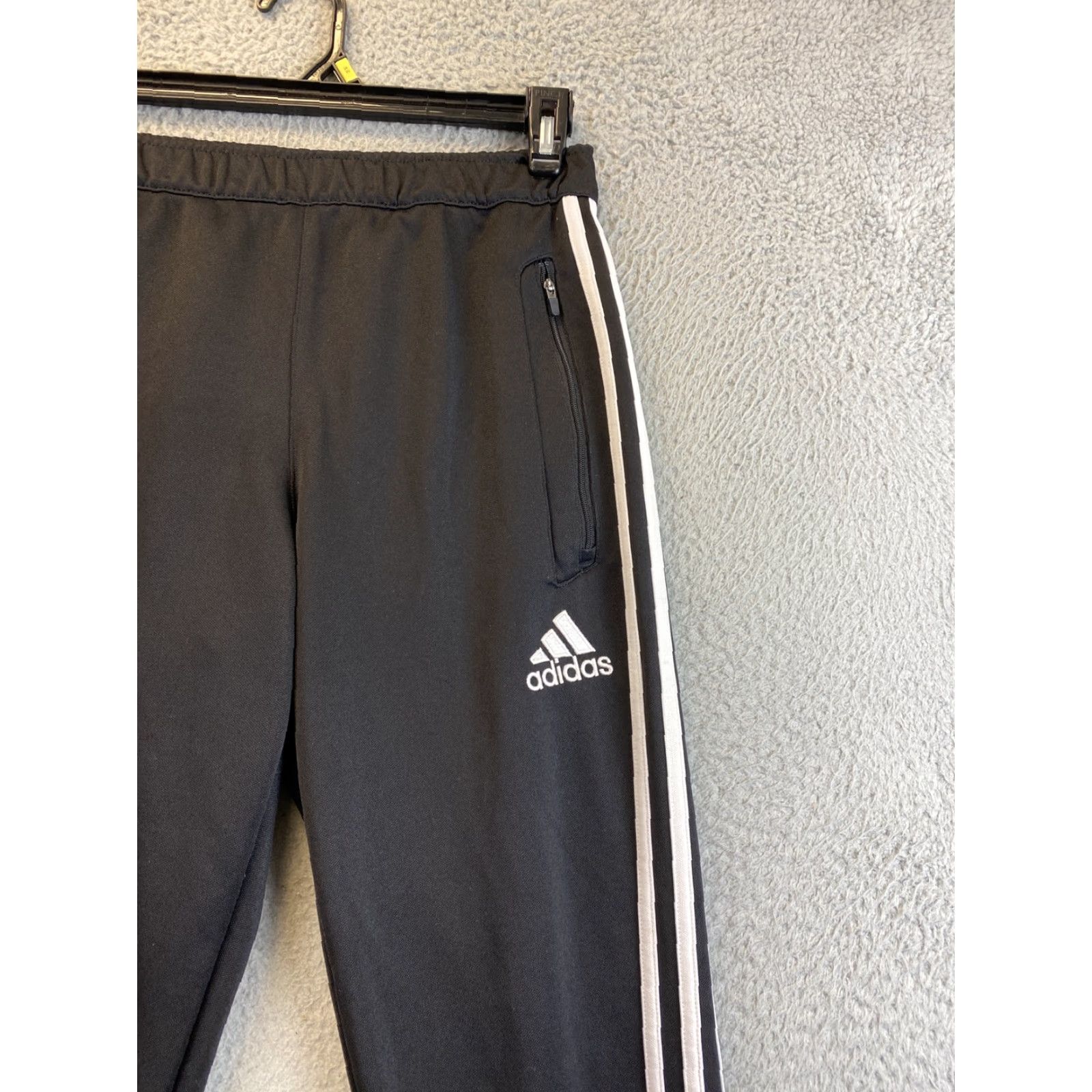 Adidas Adidas Pants S Adult Black Joggers Track Ankle Zip Pockets Logo Men /92-38 Size 28" / US 6 / IT 42 - 3 Thumbnail