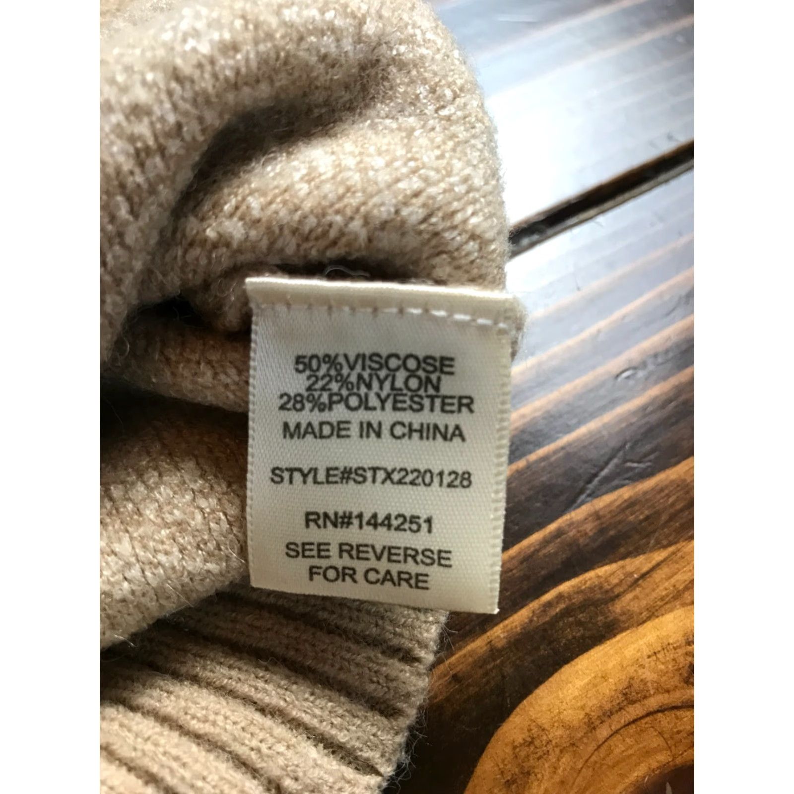 Vintage Sincerely Jules Sweater Cardigan Women's Medium Tan Cream Brown Solid Long Sleeve Casual Fall Spring Summer Regular Fit Womens Size M / US 6-8 / IT 42-44 - 6 Thumbnail