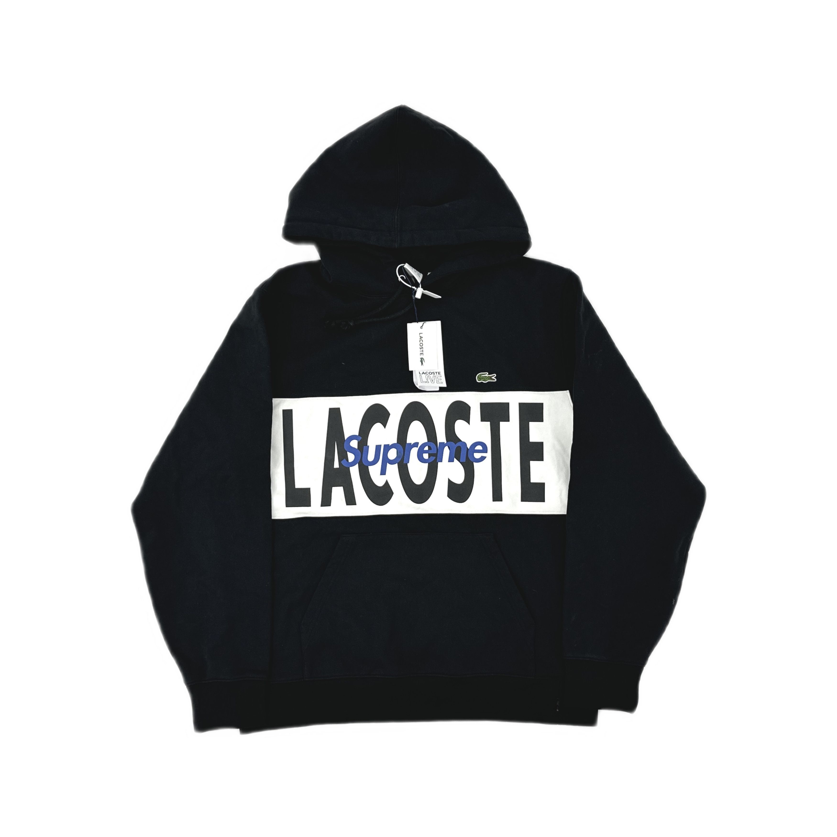 Supreme Supreme x Lacoste Logo Panel Hoodie Size L. Size US L / EU 52-54 / 3 - 1 Thumbnail