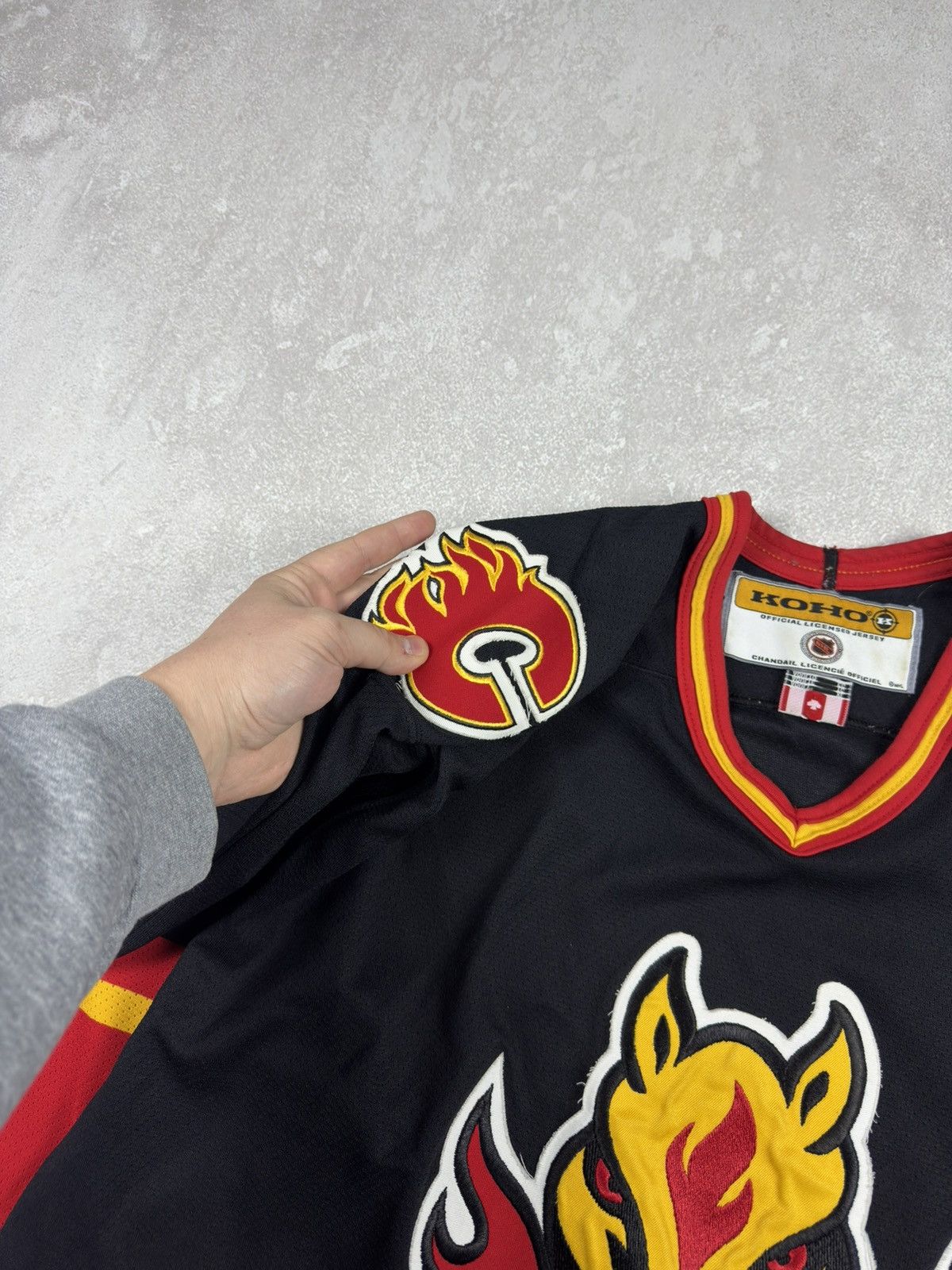 NHL Vintage 90s NHL Calgary Flames Koho Hockey Jersey Horse Logo Size US XL / EU 56 / 4 - 7 Thumbnail