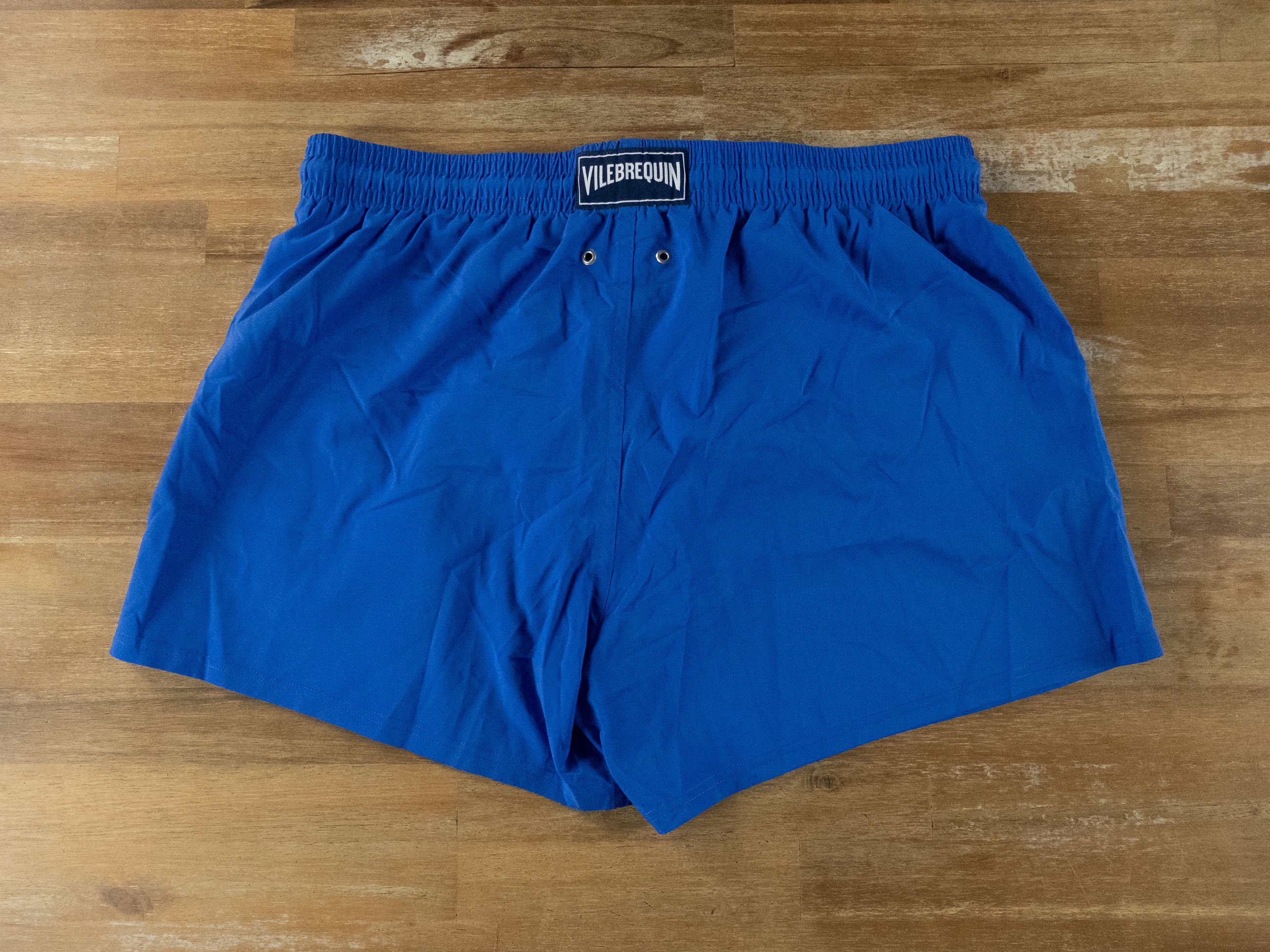 Vilebrequin VILEBREQUIN Bleu de Mer solid blue swim shorts XXL Size US 38 / EU 54 - 9 Thumbnail