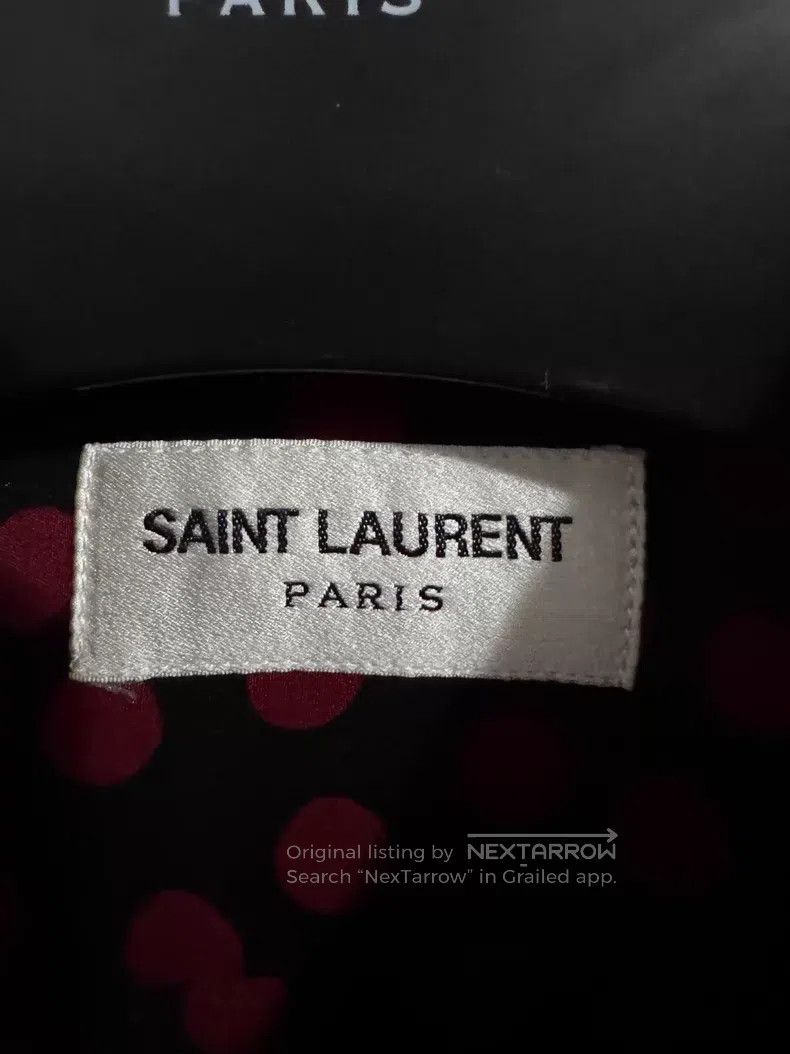 Saint Laurent Paris Saint Laurent Paris size 37 Silk Black and Red Polo Point Size US S / EU 44-46 / 1 - 6 Thumbnail