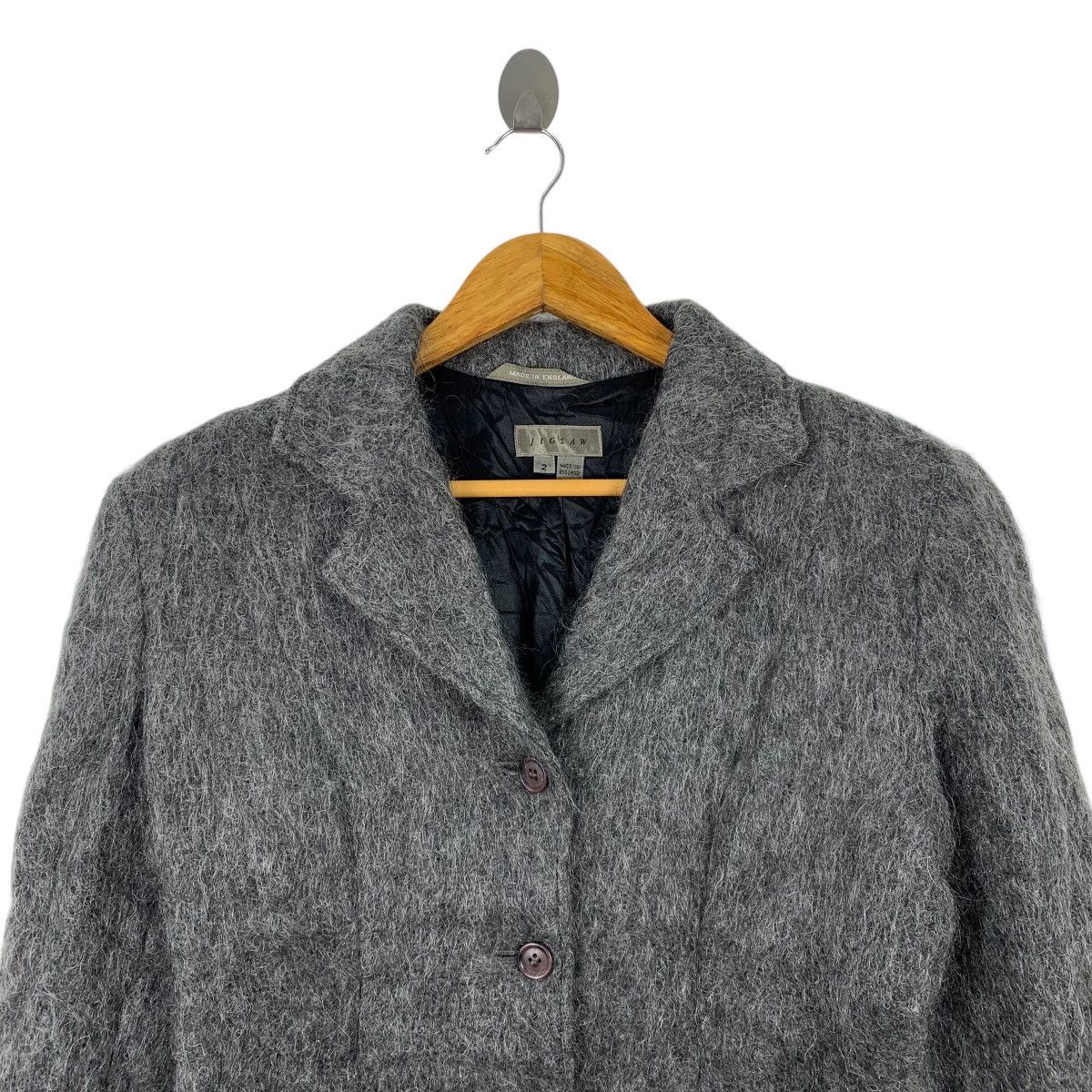 Jigsaw JIGSAW Made In England Casualwear Mohair Blazer Coat Jacket Size S / US 4 / IT 40 - 4 Thumbnail