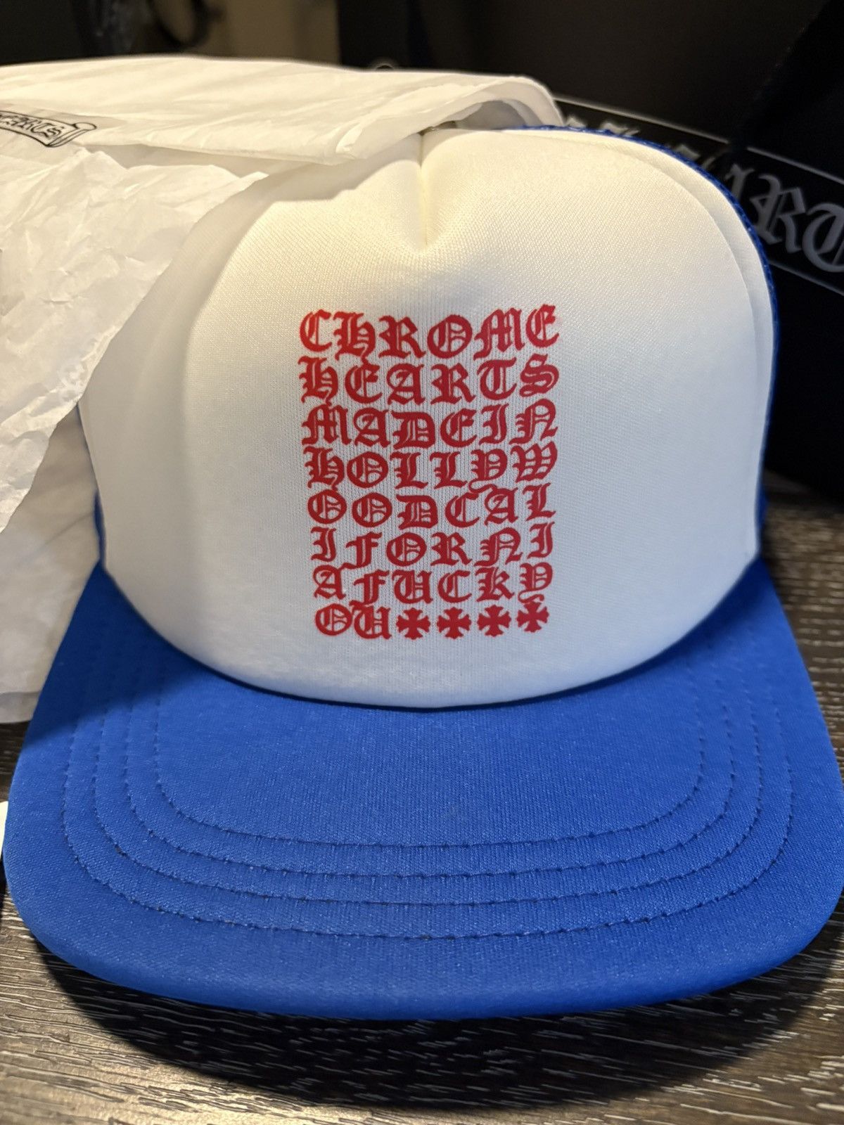 Chrome Hearts Cap chrome hearts bleu and white hollywood Size ONE SIZE - 2 Thumbnail