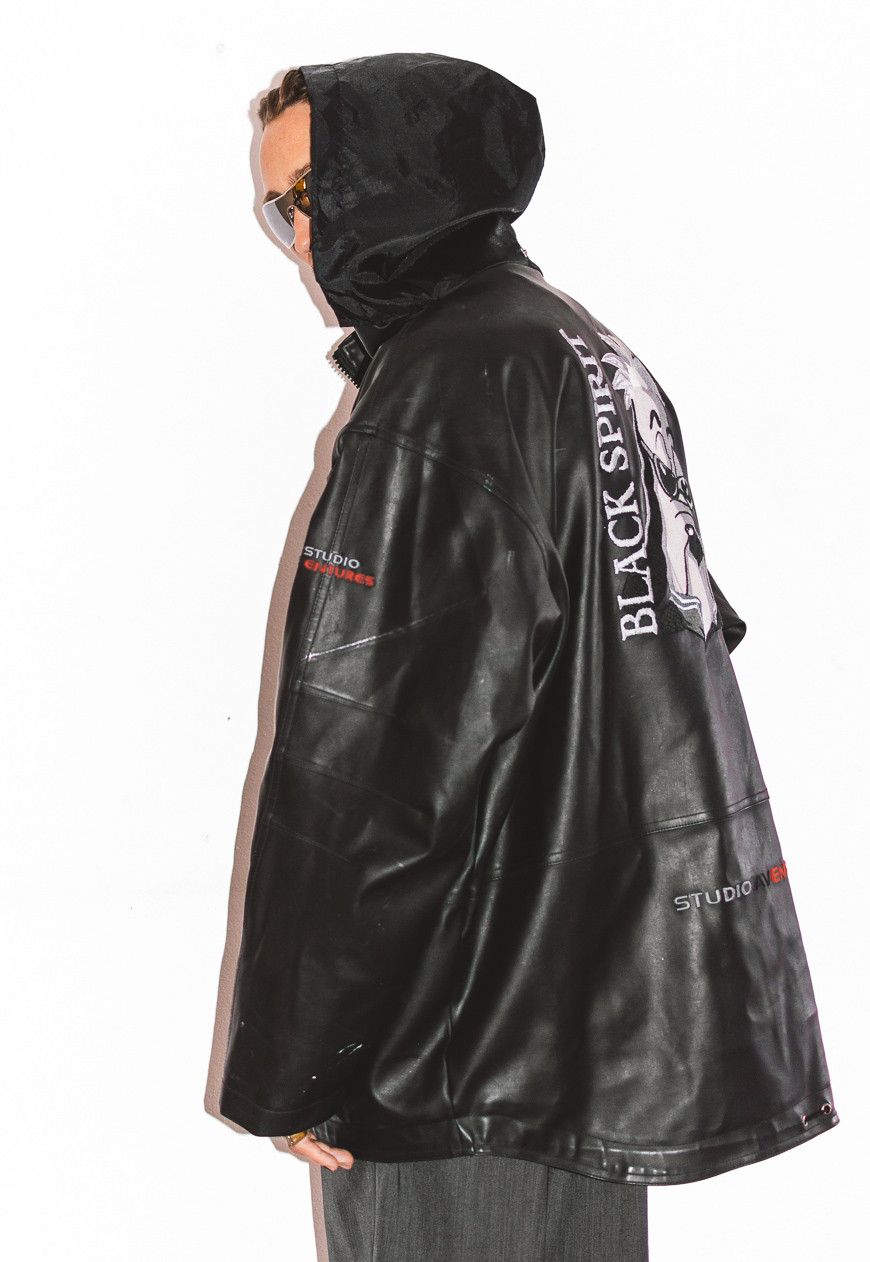 Vintage Collectible 90s vintage Droopy fux leather waterproof jacket Size US XL / EU 56 / 4 - 3 Thumbnail