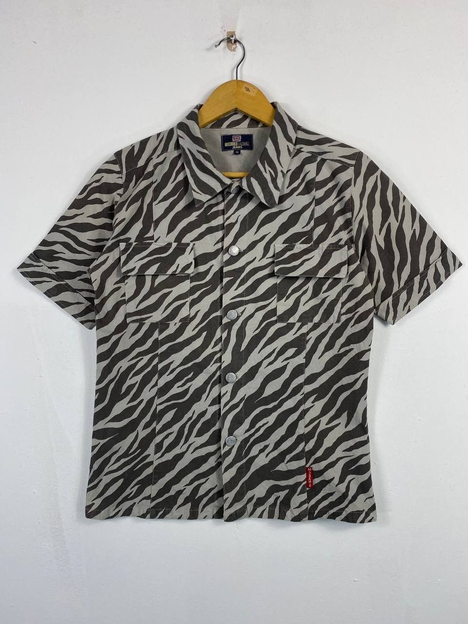 Michiko Koshino London michiko london jeans shortsleeves tiger stripe jacket Size US M / EU 48-50 / 2 - 1 Thumbnail