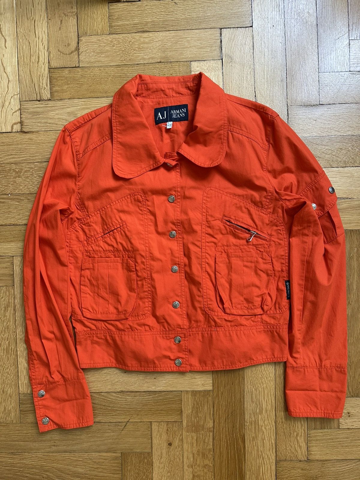 Armani Jeans Vintage 90s Archive Cropped Multi-pocket Jacket