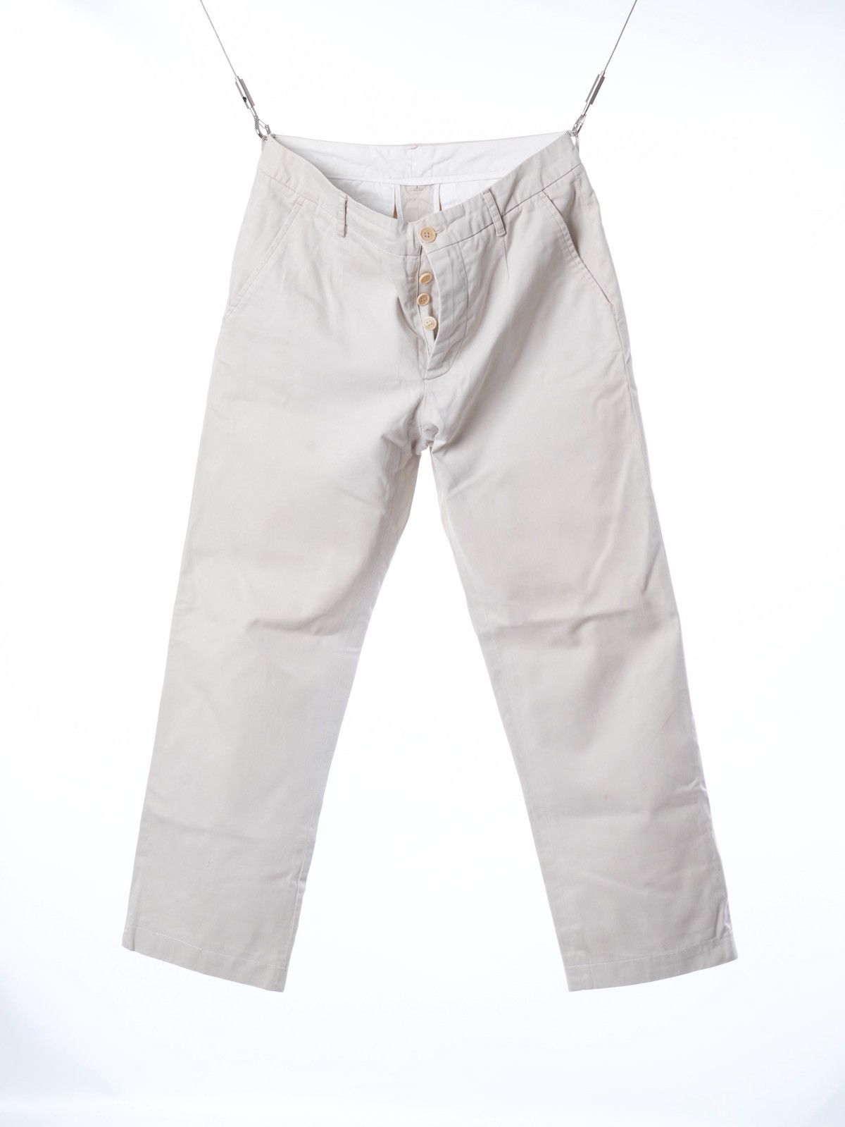 Helmut Lang Vintage Helmut Lang Beige Pants Chino trousers RARE Size 27" / US 4 / IT 40 - 6 Thumbnail
