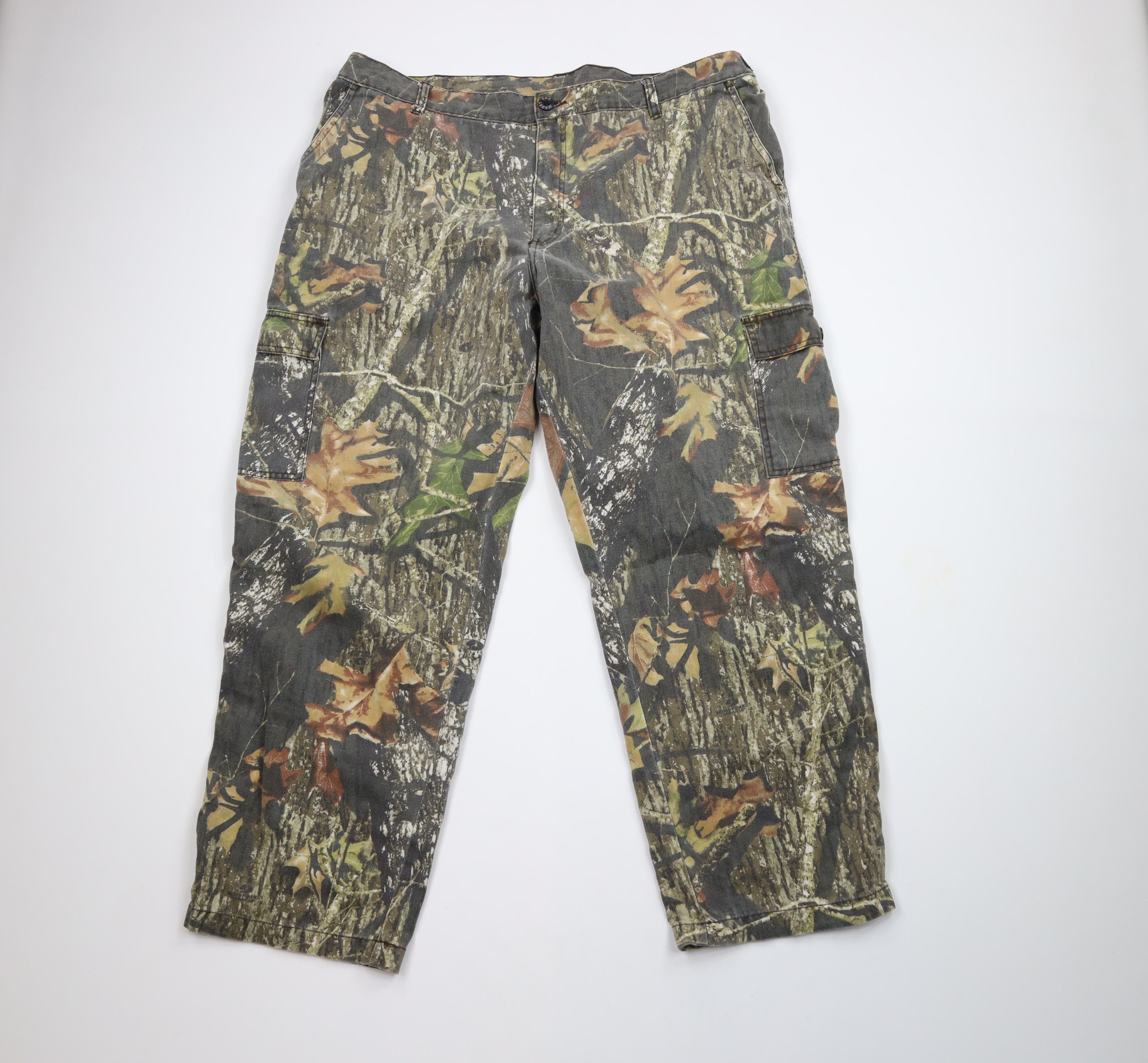 Mossy Oaks × Vintage Vintage Mossy Oak Camouflage Faded Wide Leg Cargo Pants Size US 40 / EU 56 - 1 Thumbnail