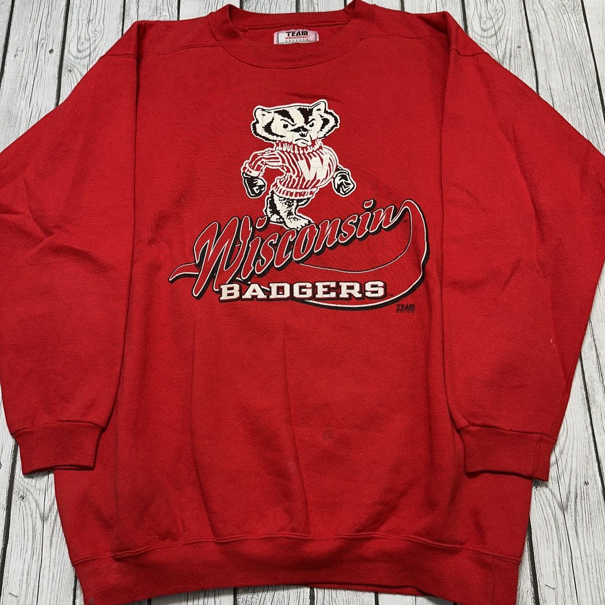 NCAA × Vintage Vintage Wisconsin Badgers sweatshirt Size US XL / EU 56 / 4 - 3 Thumbnail