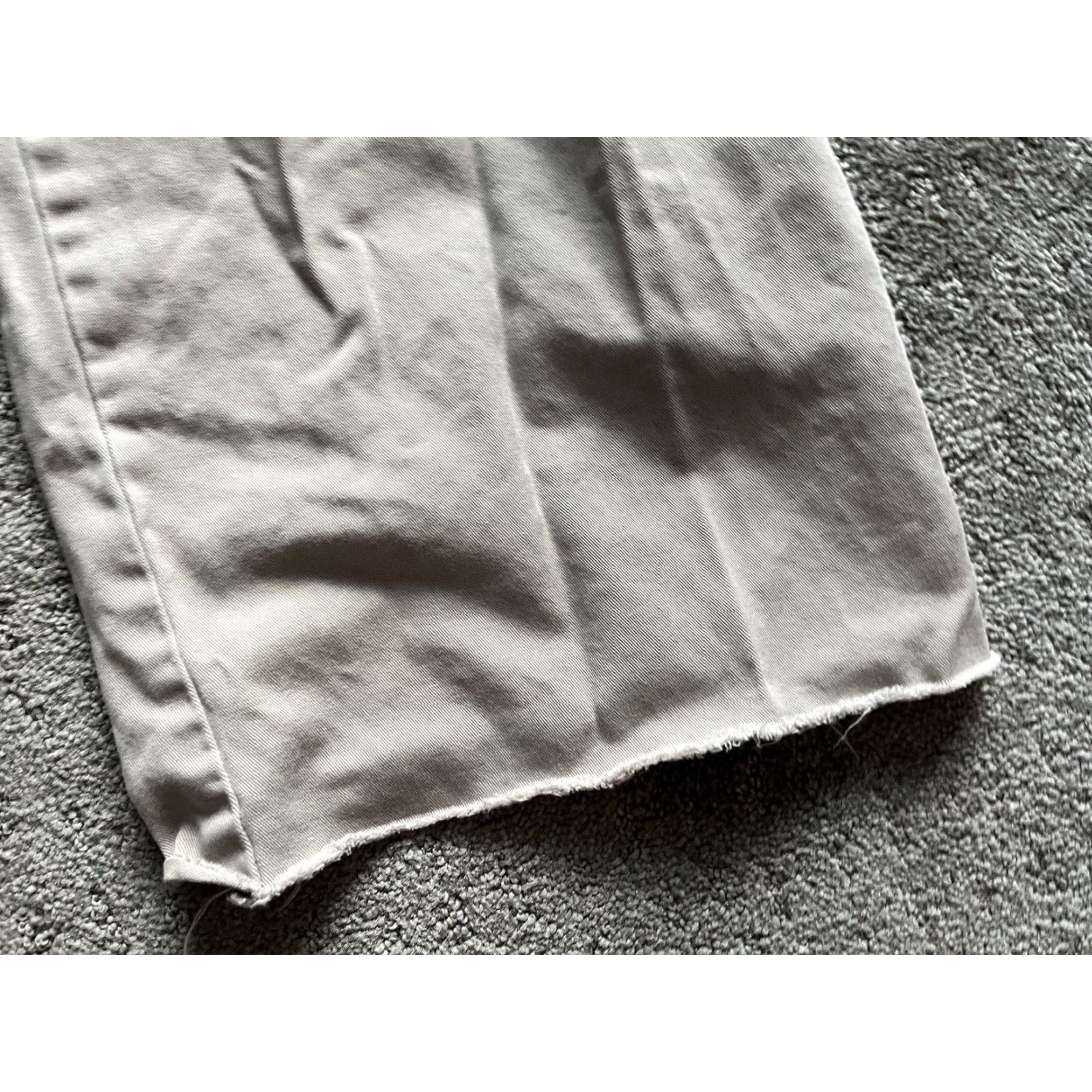 J.Crew J. Crew Classic Twill Chino Pants Women Size 4 Khaki Beige Wide-Leg Regular Fit 81391 Size 27" / US 4 / IT 40 - 6 Thumbnail