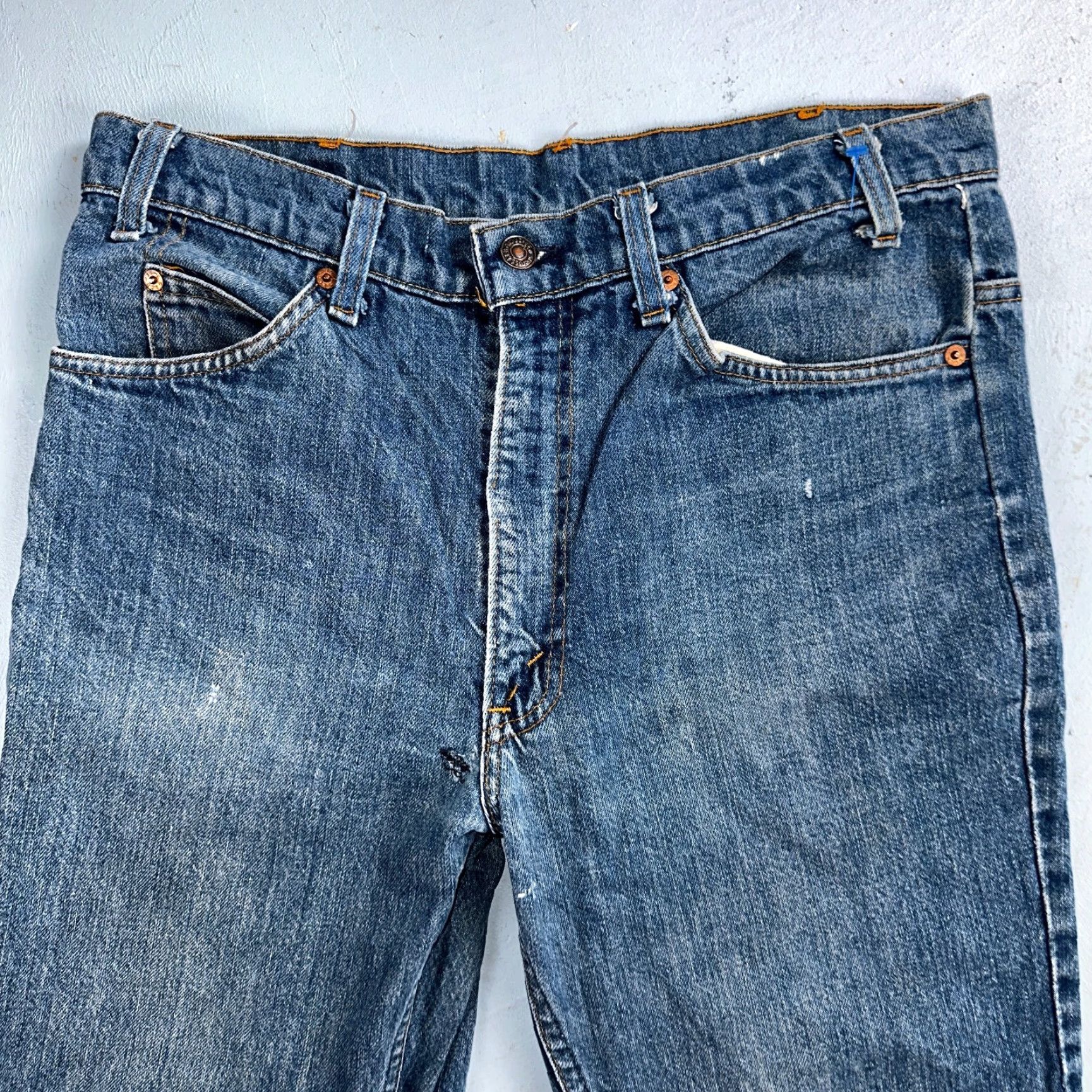 Levi's VINTAGE Levi's 517 Jeans 32x26 USA Blue Bootcut 80s Orange Tab Denim Classic Mens Size US 32 / EU 48 - 2 Thumbnail