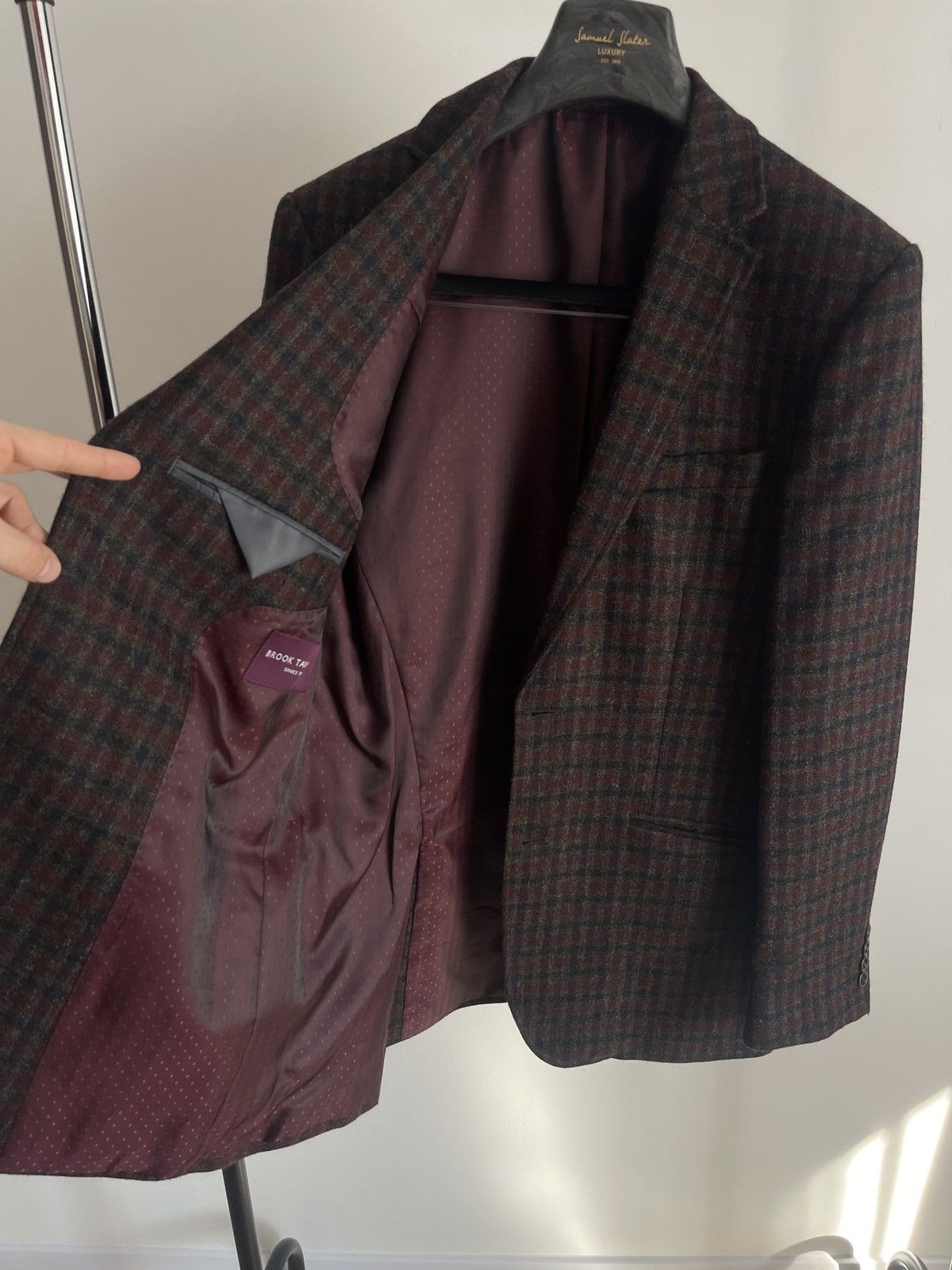 Vintage 🔥BROOK TAVERNER vintage wool blazer coat classic jacket Size 38L - 5 Thumbnail
