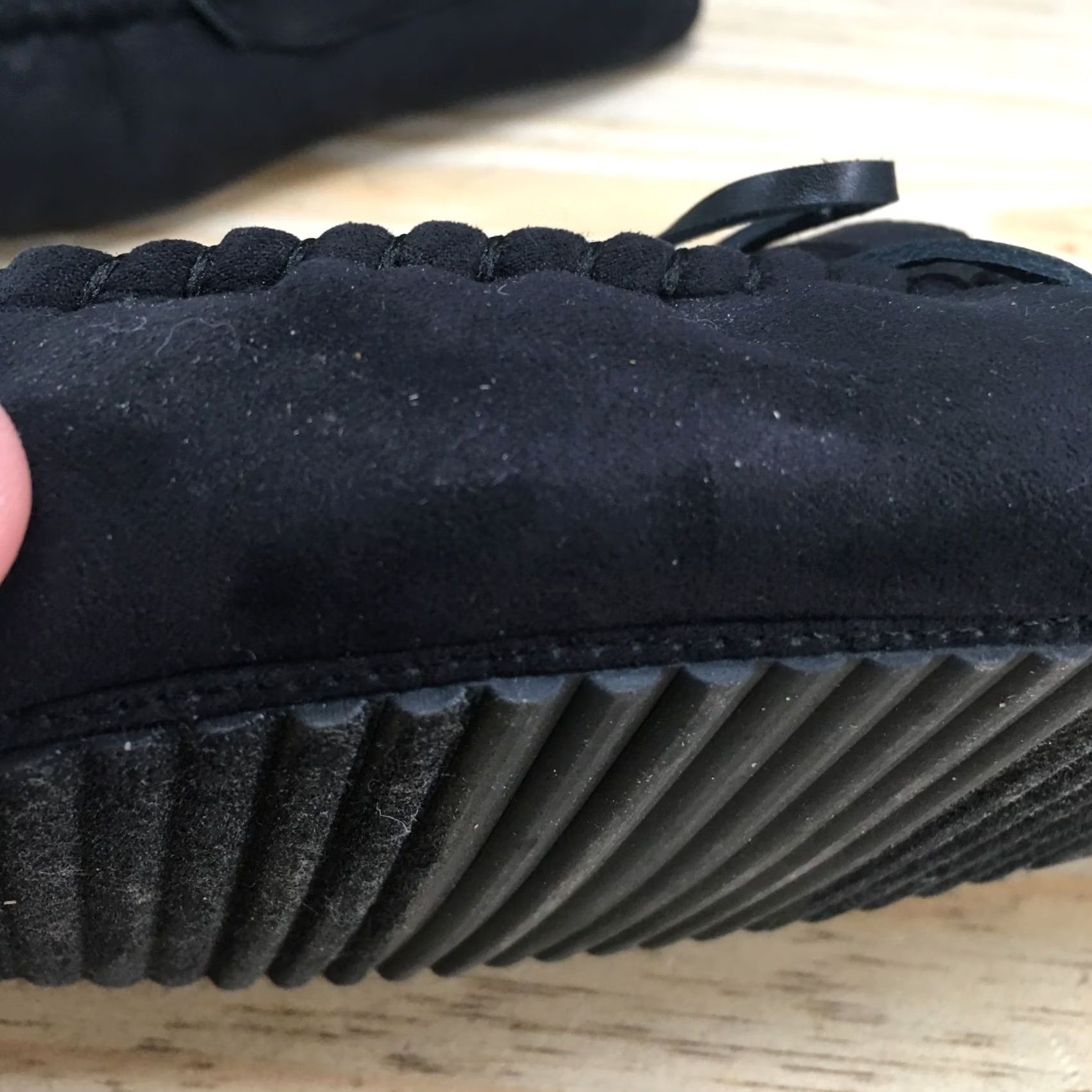 Old Navy Old Navy Slippers Womens 10-11 Casual Slip On Lined Moccasins Flats Black Size US 10 / IT 40 - 6 Thumbnail