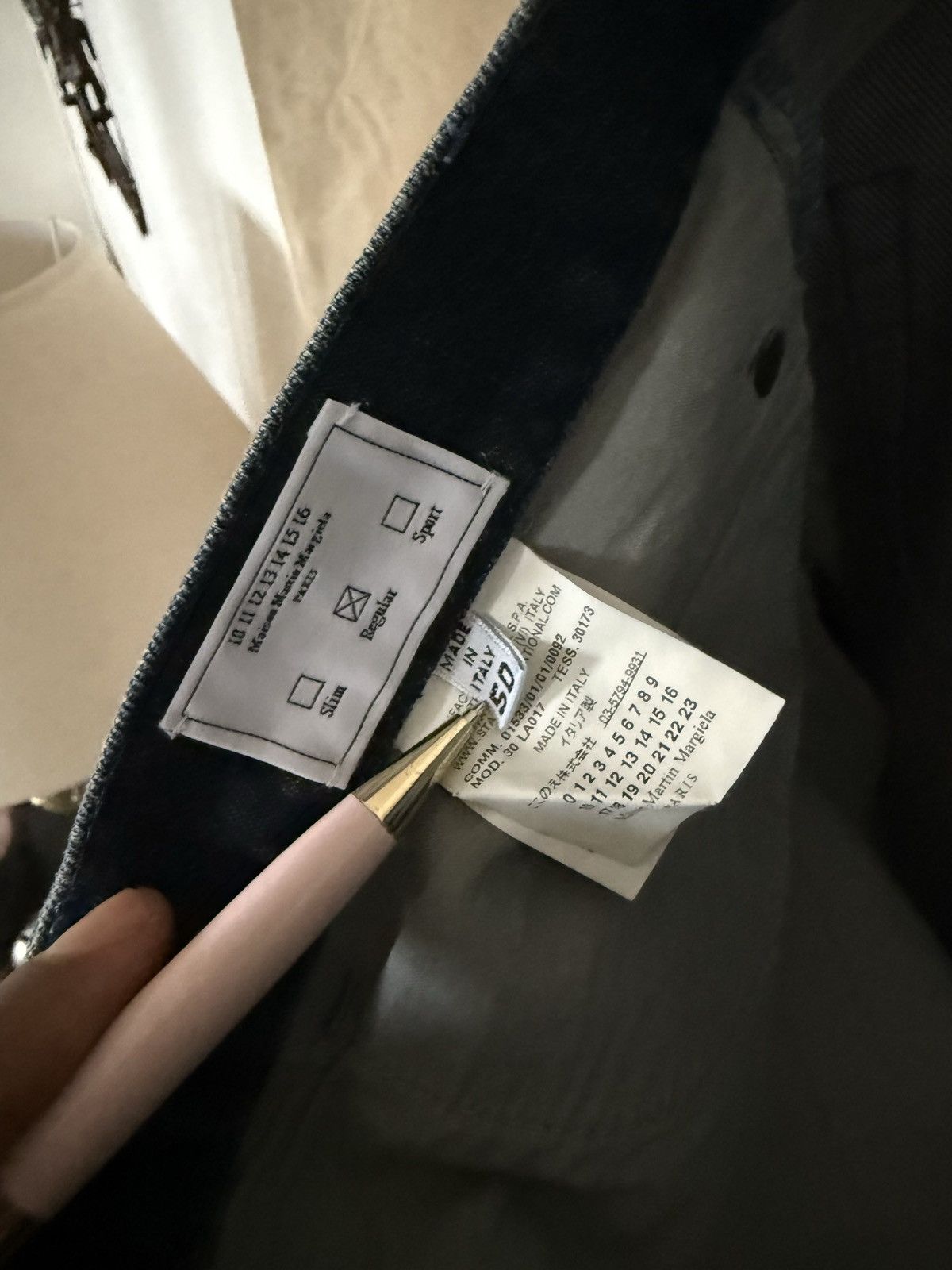 Maison Margiela Maison Margiela Suede and Denim straight jeans Size US 33 - 6 Thumbnail