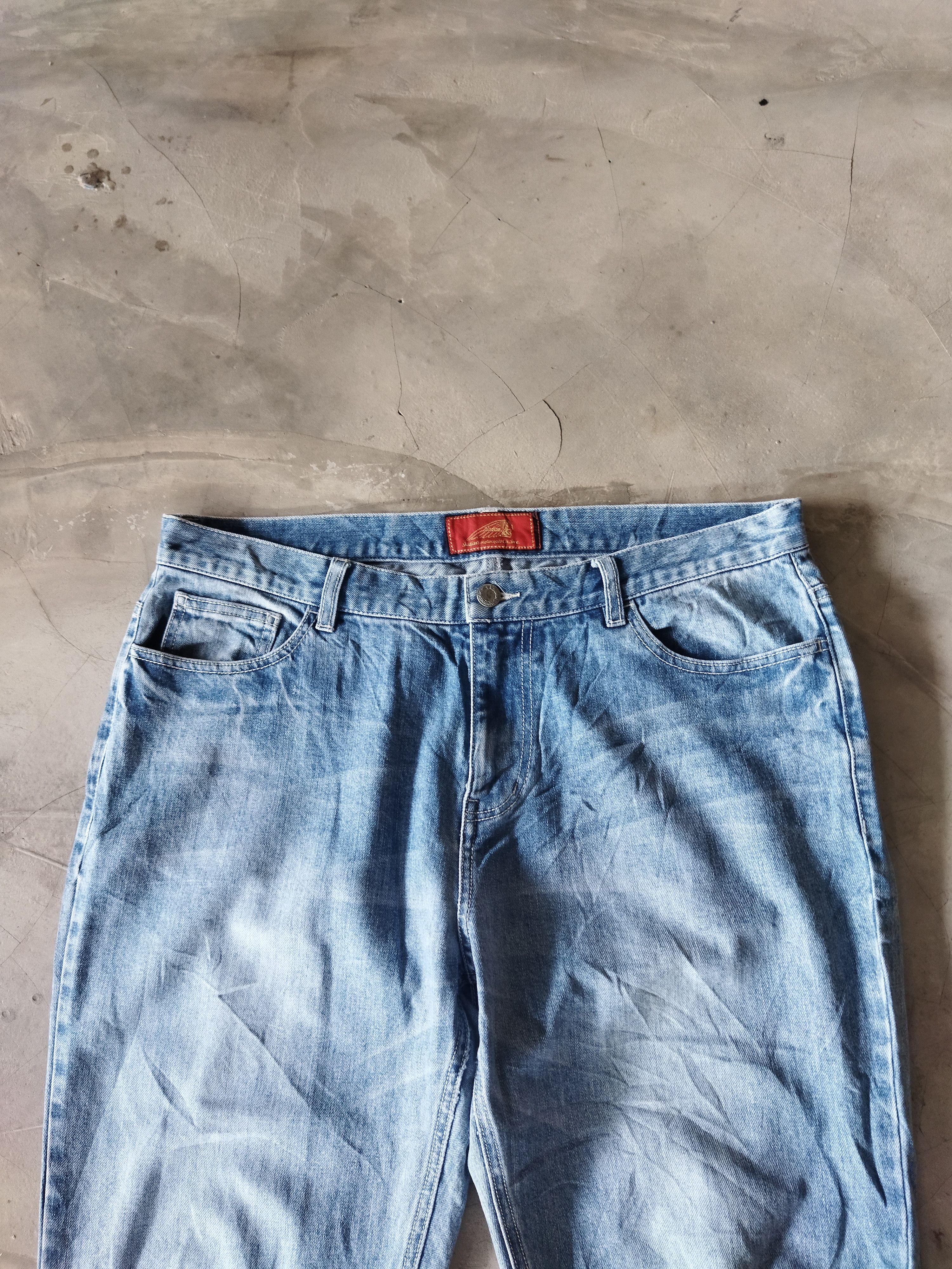 Vintage VINTAGE INDIAN LIGHT BLUE JEANS PANTS Size US 35 - 2 Thumbnail