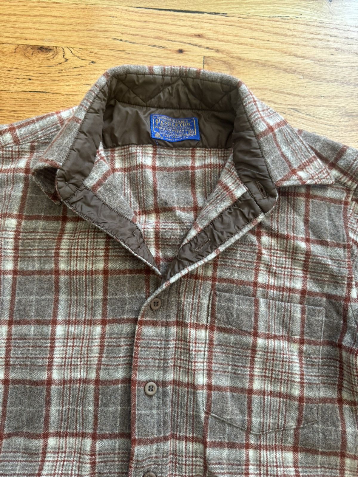 Pendleton Pendleton Wool Flannel shirt Brown-Red Made in USA Size US M / EU 48-50 / 2 - 3 Thumbnail