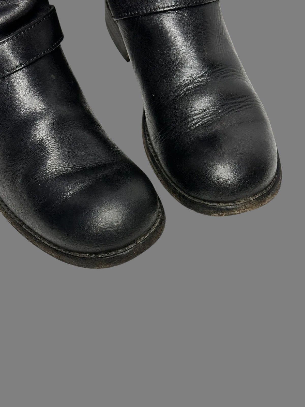 A.S.98 MoMA Black Leather Boots Minimalist Classic Vintage Style Size US 7 / IT 37 - 8 Thumbnail