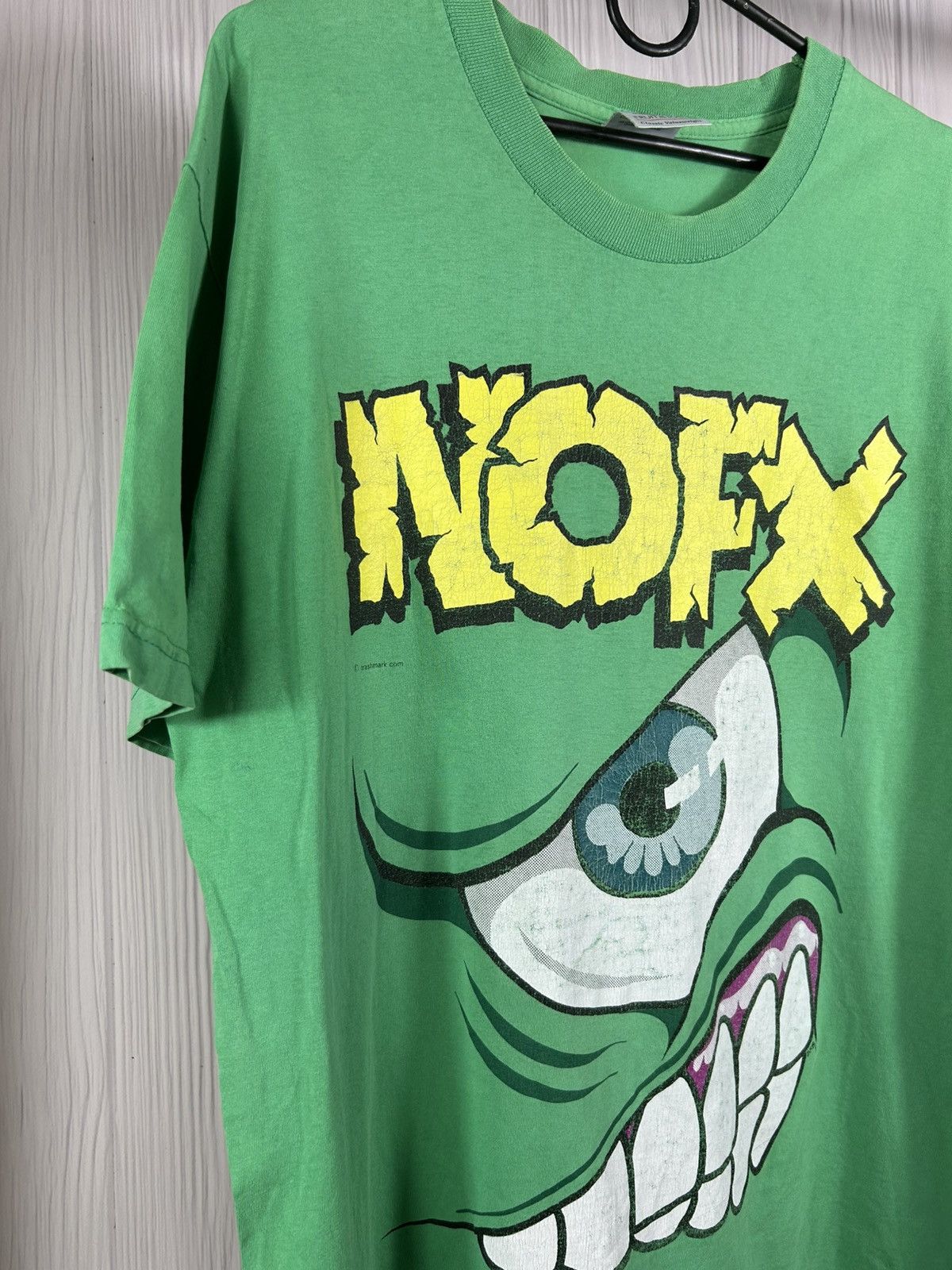 Band Tees Rare Vintage 90s NOFX Mons-Tour Distressed T-Shirt Size M Size US M / EU 48-50 / 2 - 3 Thumbnail