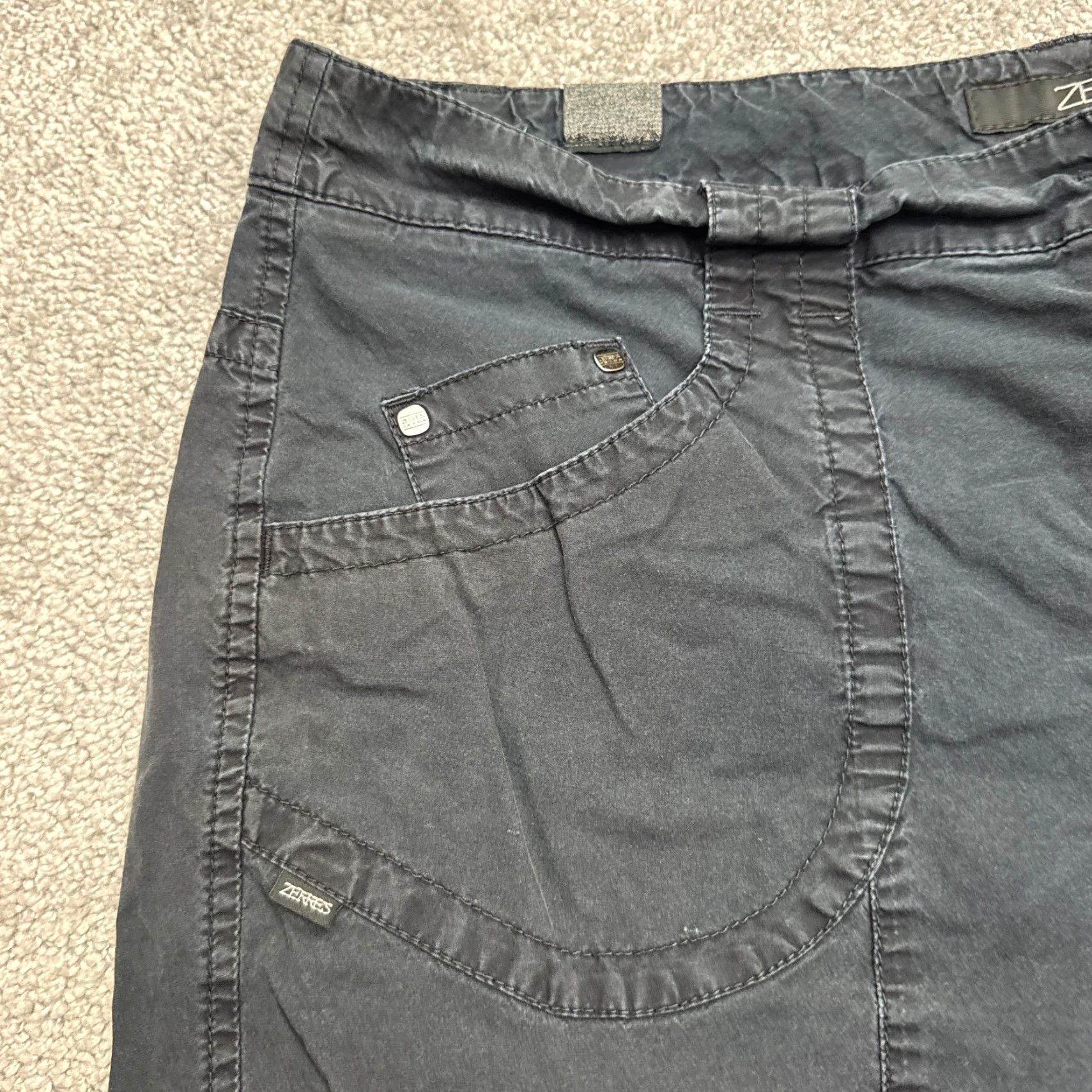 Vintage Zerres Outdoor Cargo Shorts Mens 48 Black Cotton Casual Travel Utility Pockets Size US 32 / EU 48 - 7 Thumbnail