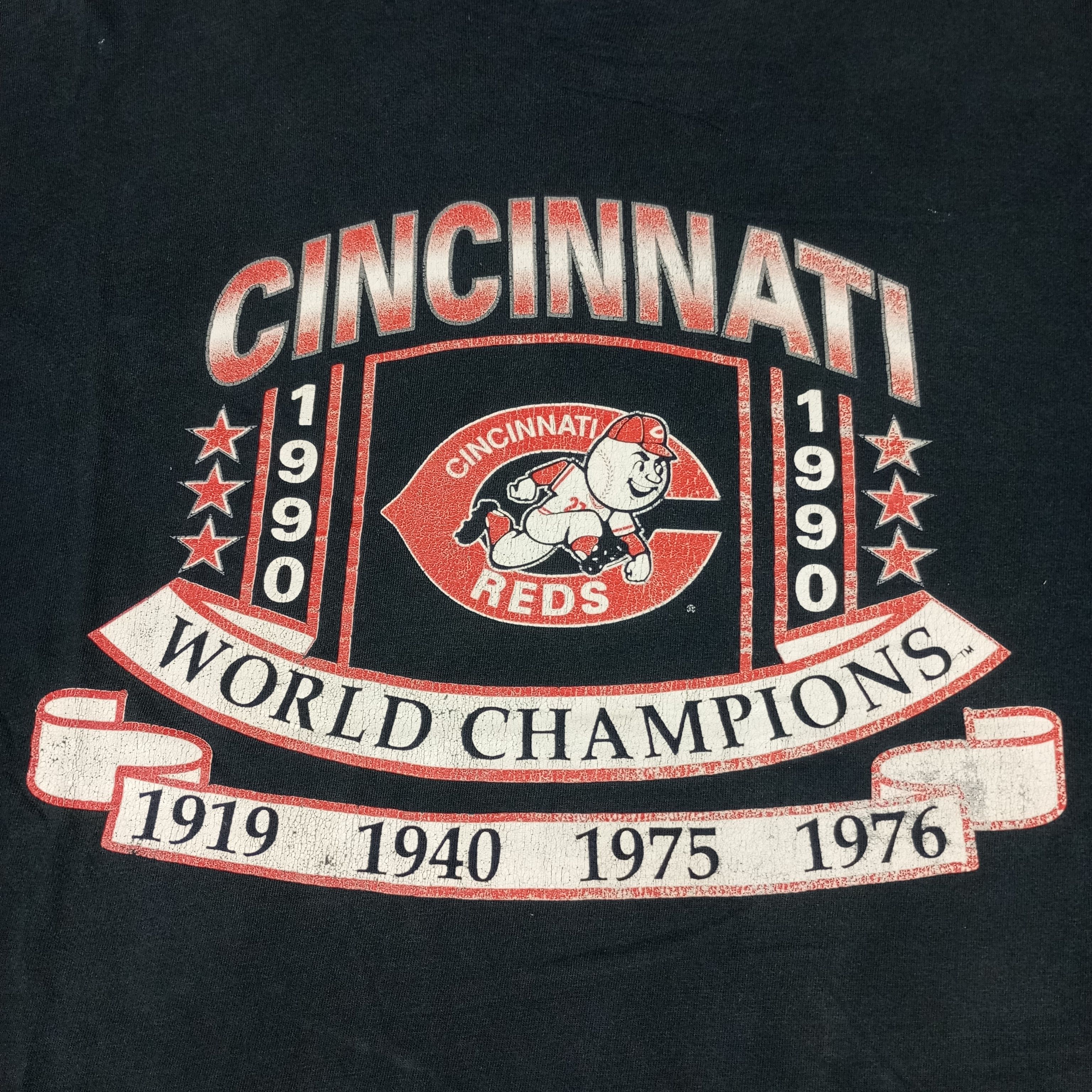 MLB × Vintage Cincinnati Reds World Champions Baseball Team Vintage Tees Size US XL / EU 56 / 4 - 2 Thumbnail