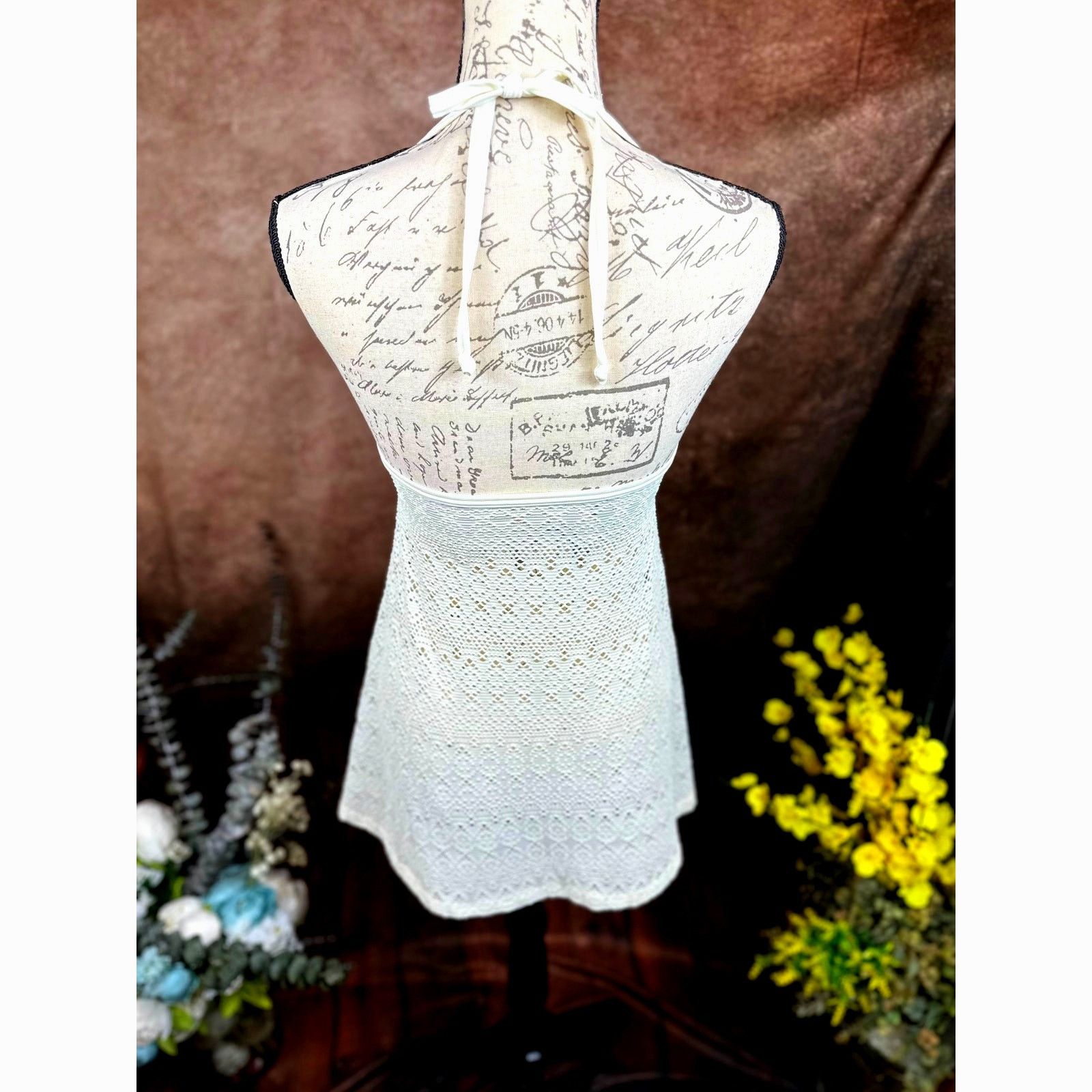 Other Arena Mesh Halter Neck Coverup - Cream - size M Size M / US 6-8 / IT 42-44 - 11 Thumbnail