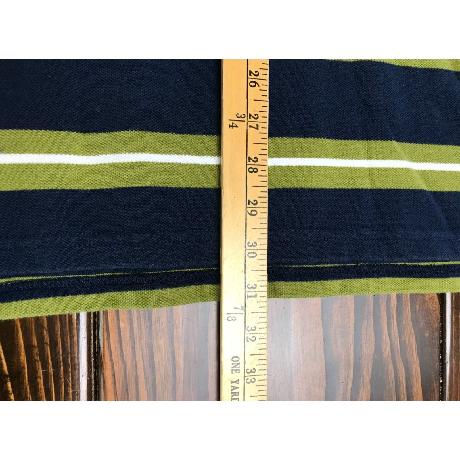 Vintage VINTAGE St. John's Bay Legacy Polo Shirt Men XXL Green Navy Blue Striped Short Sleeve 100% Cotton Regular Mens XXl Polo Size US XXL / EU 58 / 5 - 3 Thumbnail