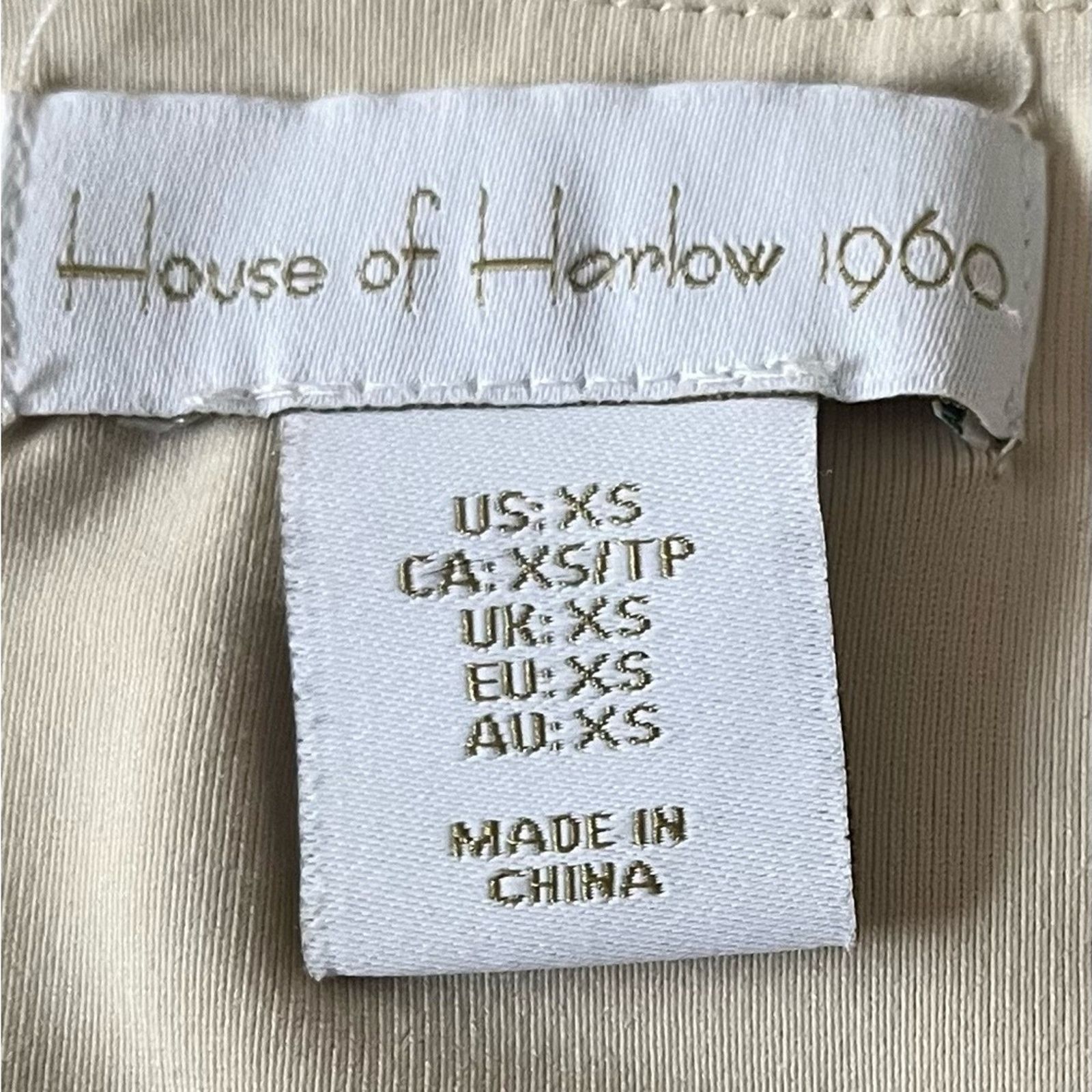 House of Harlow House of Harlow 1960 Long Sleeve square neck Crop Top, XS Size XS / US 0-2 / IT 36-38 - 3 Thumbnail