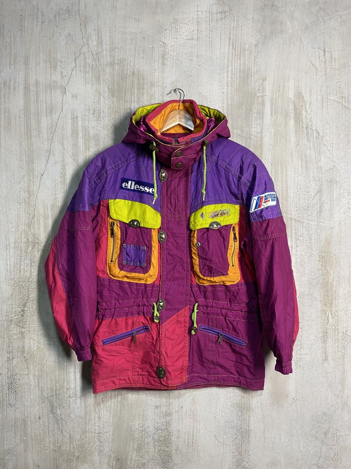 Ellesse Vintage 1993 Slovenija Ski Team Alpine Ellese Ski Jacket