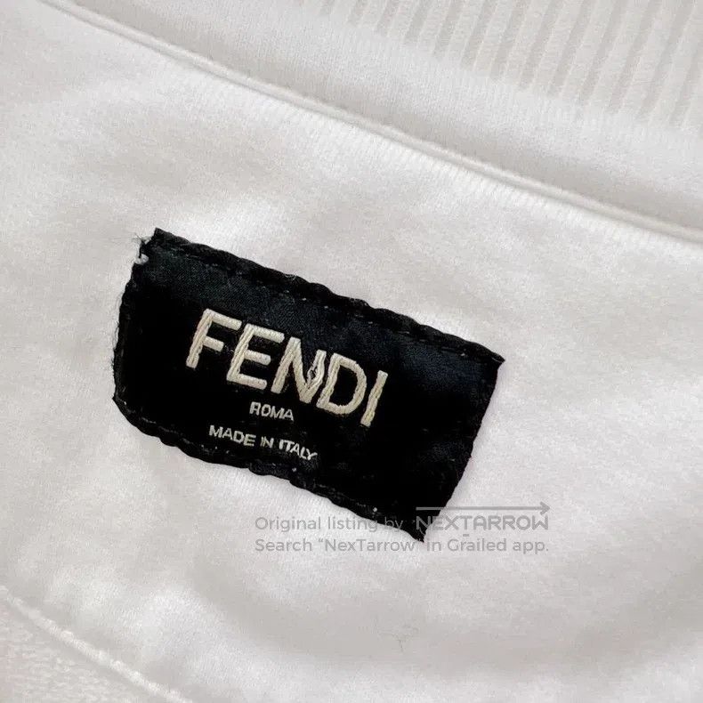 Fendi Fendi White hoodie Size US L / EU 52-54 / 3 - 3 Thumbnail