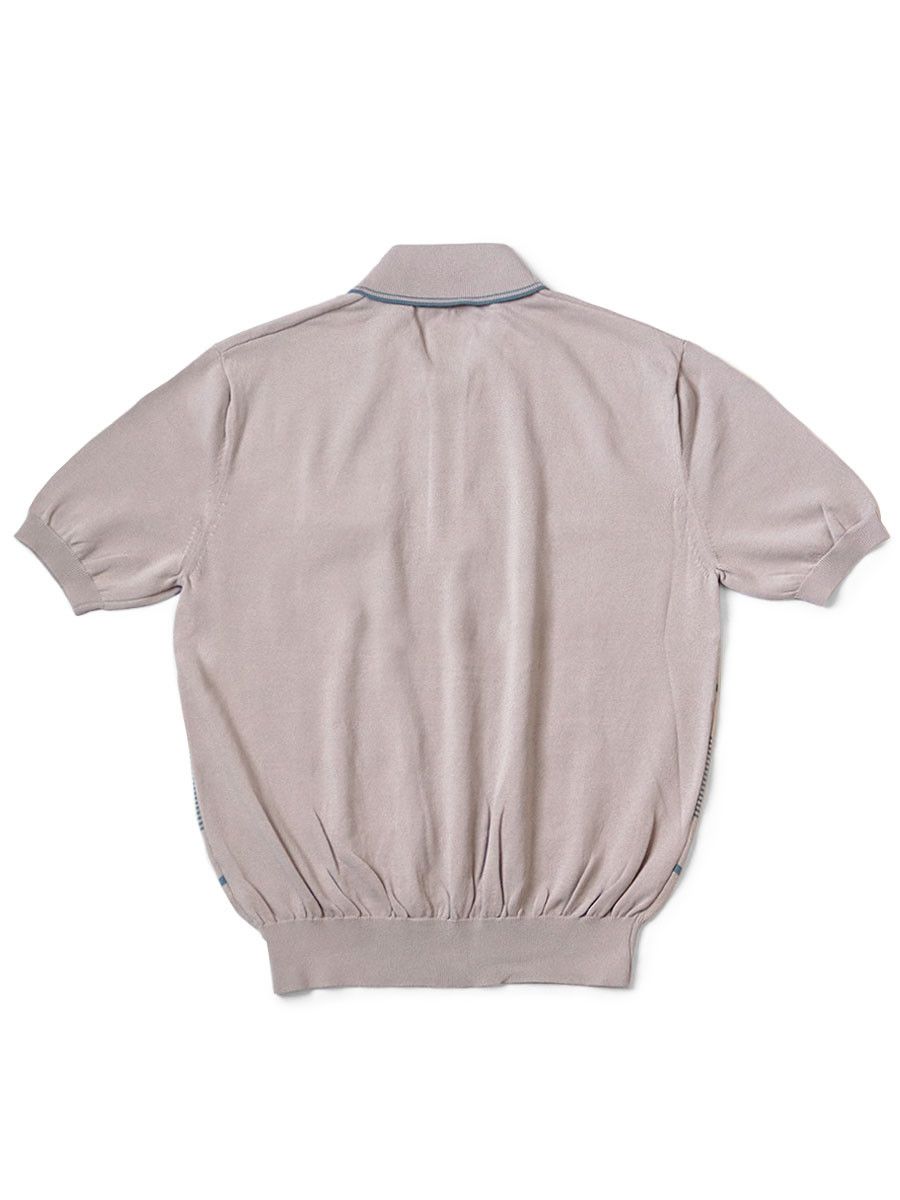 Kapital KAPITAL 14G cotton knit striped carol polo shirt Size US S / EU 44-46 / 1 - 2 Thumbnail