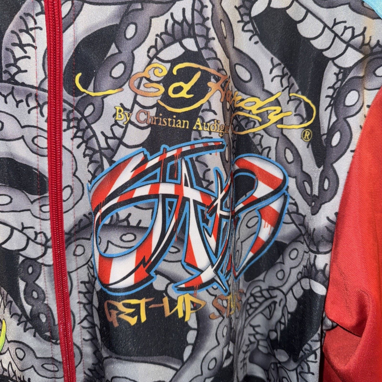 Ed Hardy Ed Hardy By Christian Audigier graphic Track Jacket Large Size US L / EU 52-54 / 3 - 2 Thumbnail