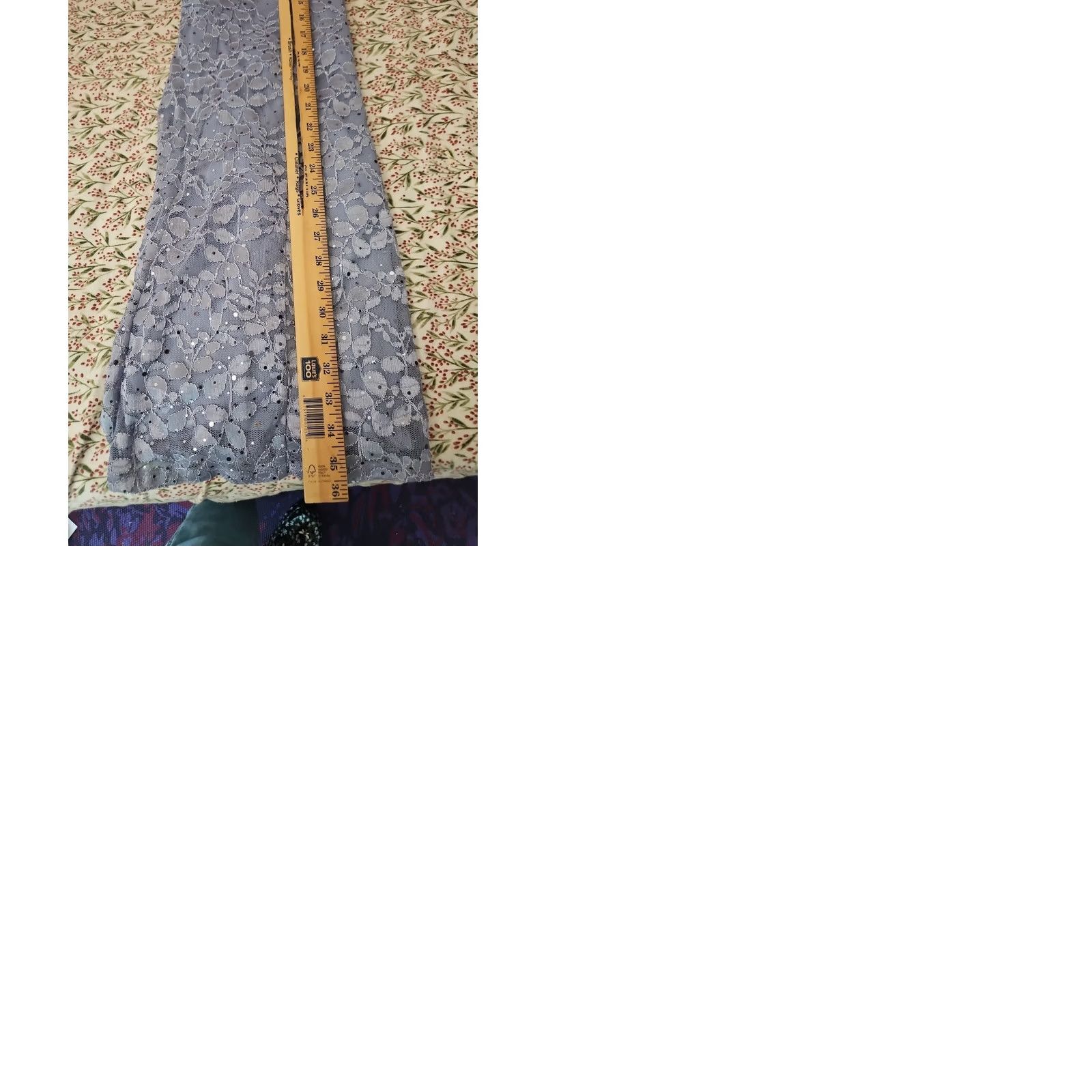 Vintage Jessica Howard Women's Dress 3/4 Sleeve Lace Sequin Petites 10P Purple Lavender Size L / US 10 / IT 46 - 9 Thumbnail