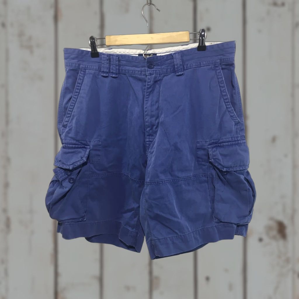 Polo Ralph Lauren Polo Ralph Lauren Mens Chino Shorts Size 36 Cargo Pocket Blue Size US M / EU 48-50 / 2 - 1 Thumbnail