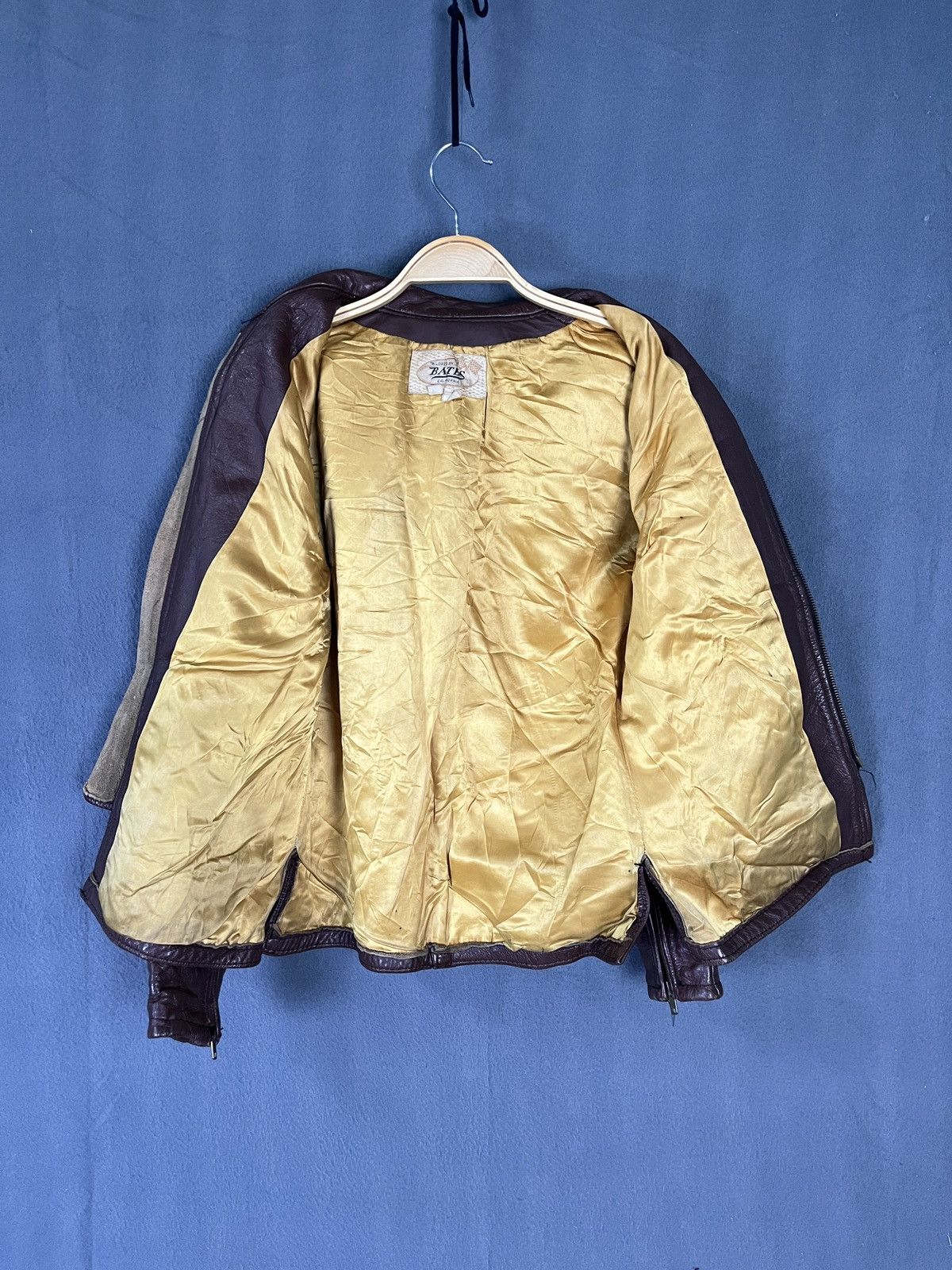 Bates Hats × Vintage Vintage 70s Bates USA Talon / SERVAL Zipper Biker Jacket Size US XS / EU 42 / 0 - 15 Thumbnail