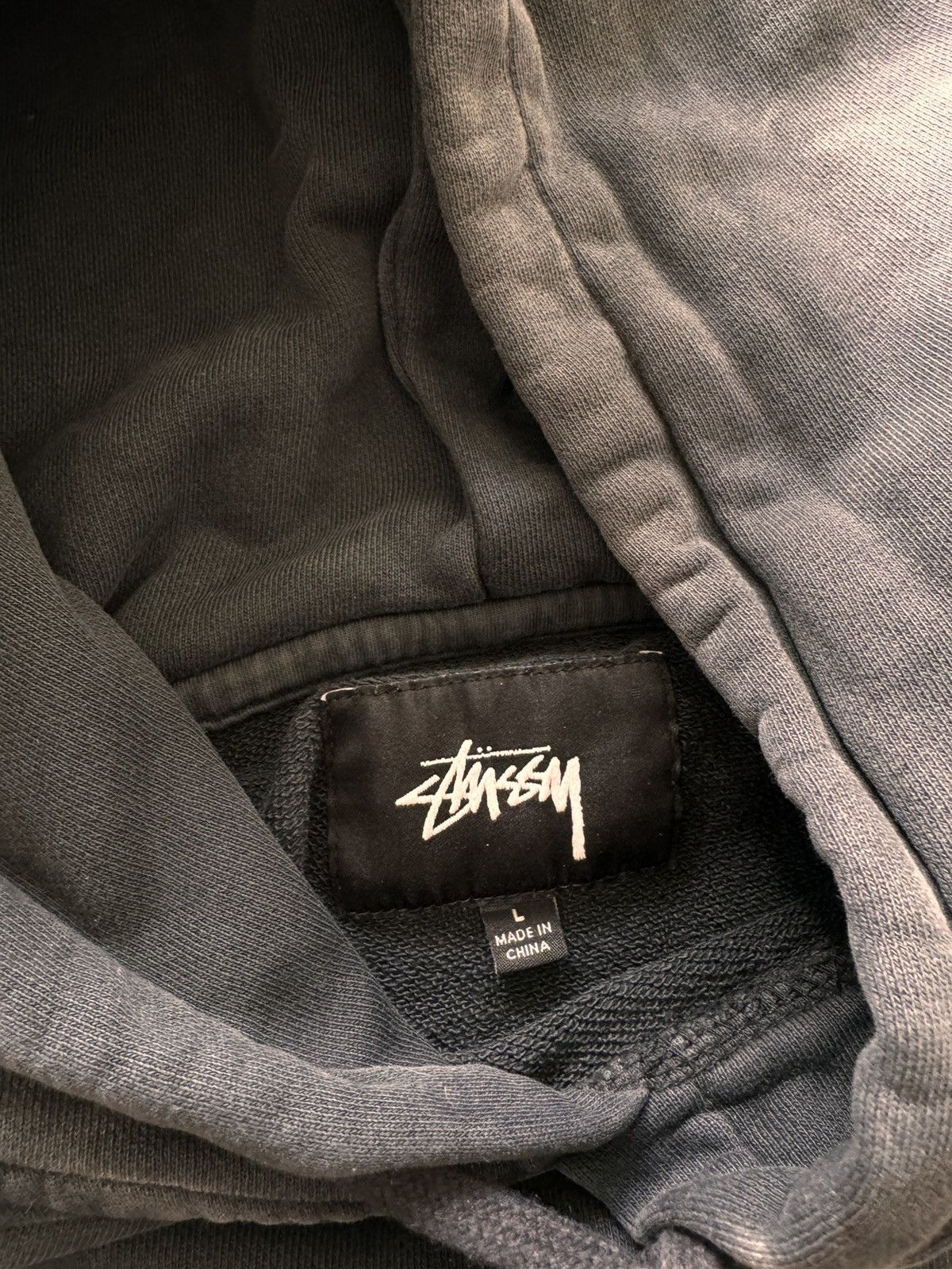 Stussy × Vintage STUSSY BASIC LOGO VINTAGE OVERSIZE HOODIE Size US L / EU 52-54 / 3 - 6 Thumbnail