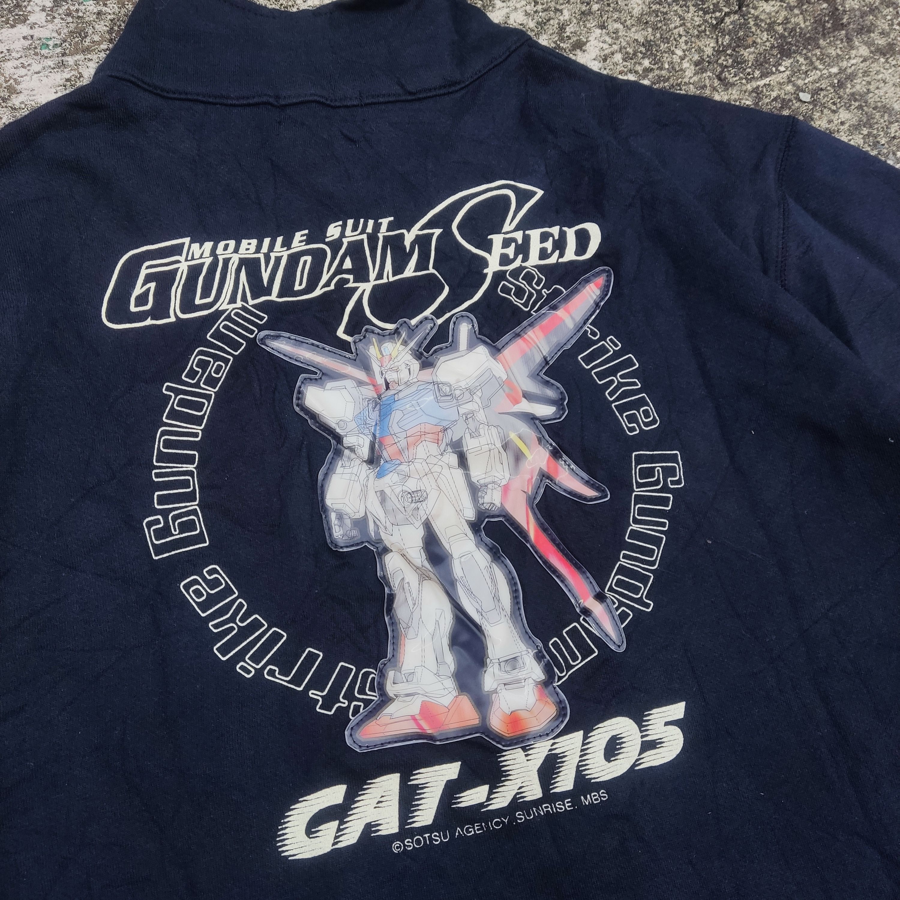 Anime Y2K Gundam Seed Track Top, GAT-X105. Mecha Anime Size US L / EU 52-54 / 3 - 1 Thumbnail