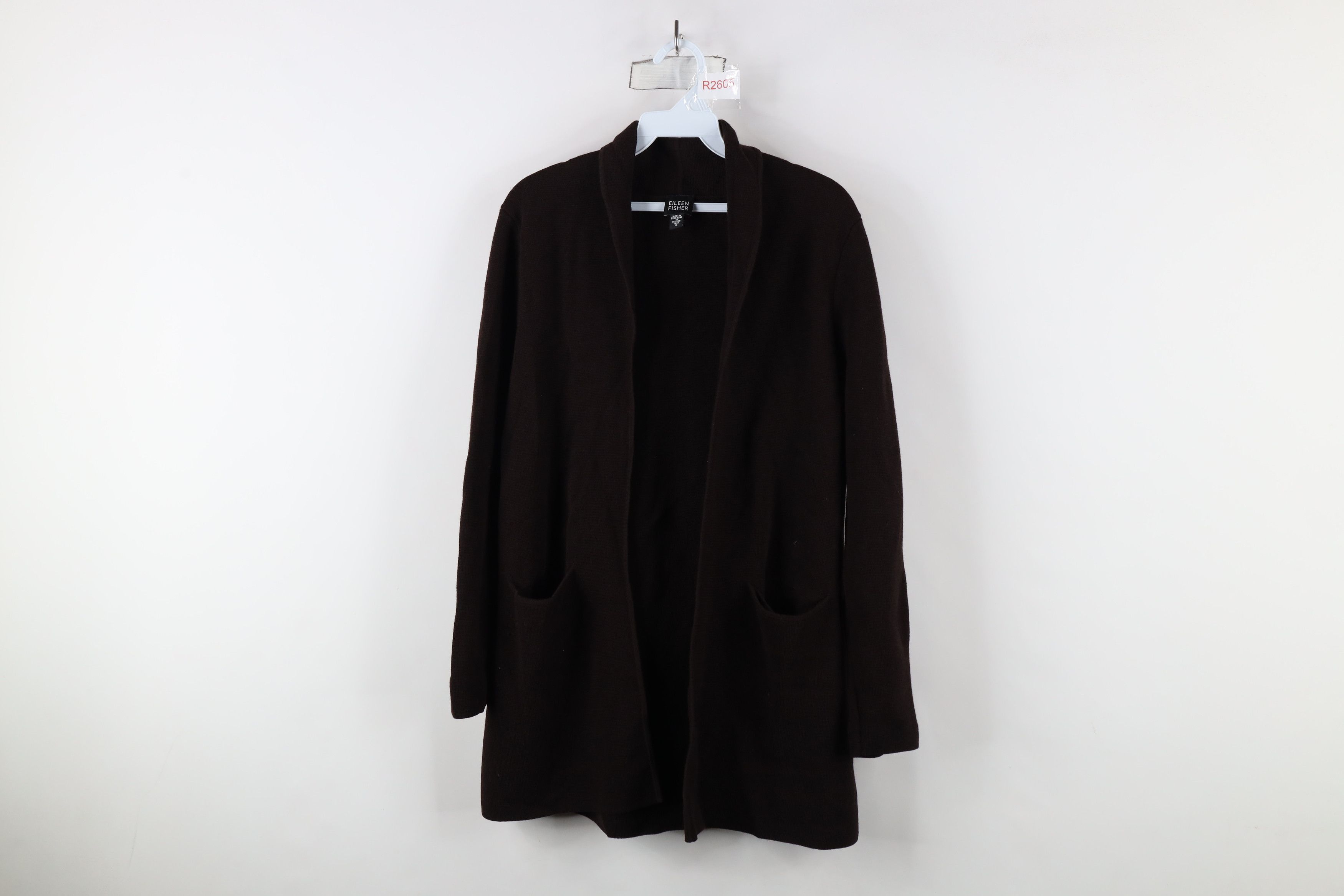 Eileen Fisher × Vintage Eileen Fisher Heavyweight Knit Open Front Cardigan Sweater Size S / US 4 / IT 40 - 1 Thumbnail