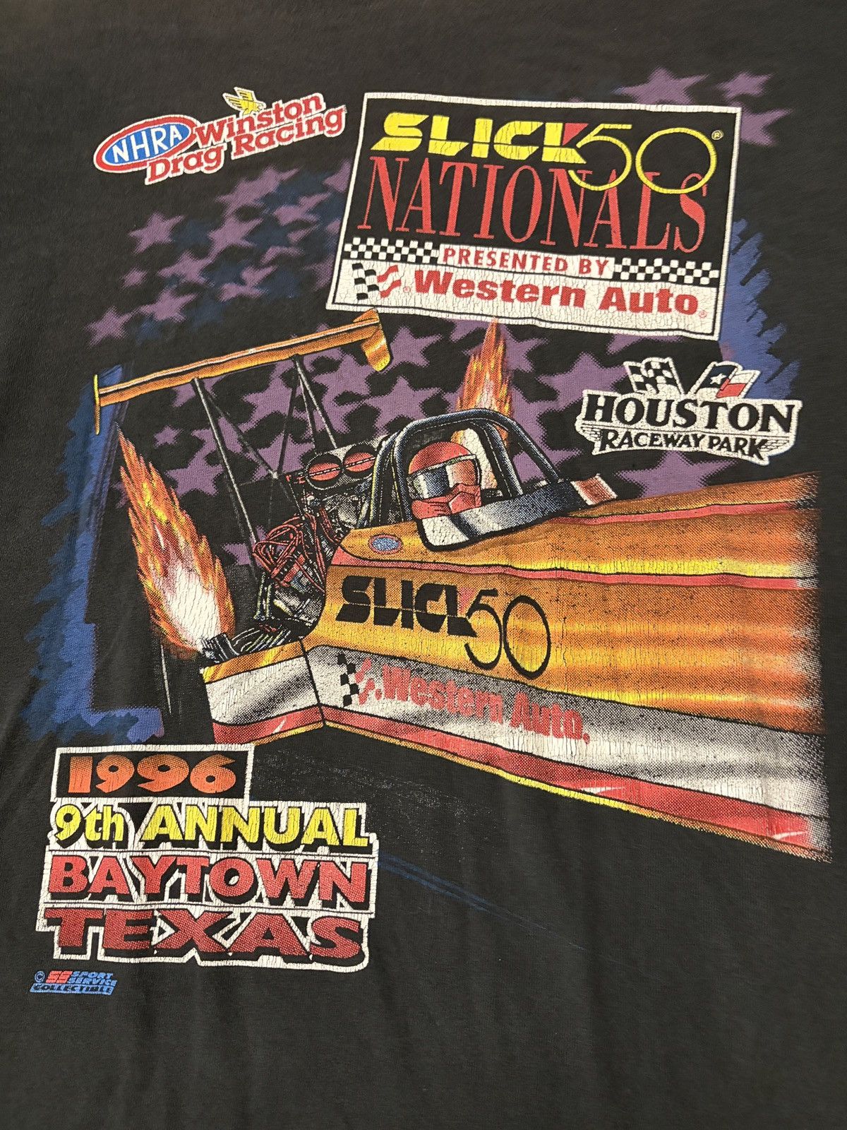 Other Vintage 90s Texas NHRA Winston Drag Racing T Shirt Size XXL Size US XXL / EU 58 / 5 - 10 Thumbnail