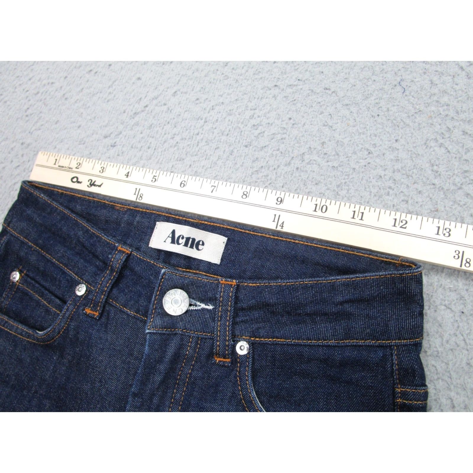 Denime Acne Jeans Women's 25 Blue Skinny Slim Low Rise Denim Pants Size 25" / US 0 / IT 36 - 5 Thumbnail