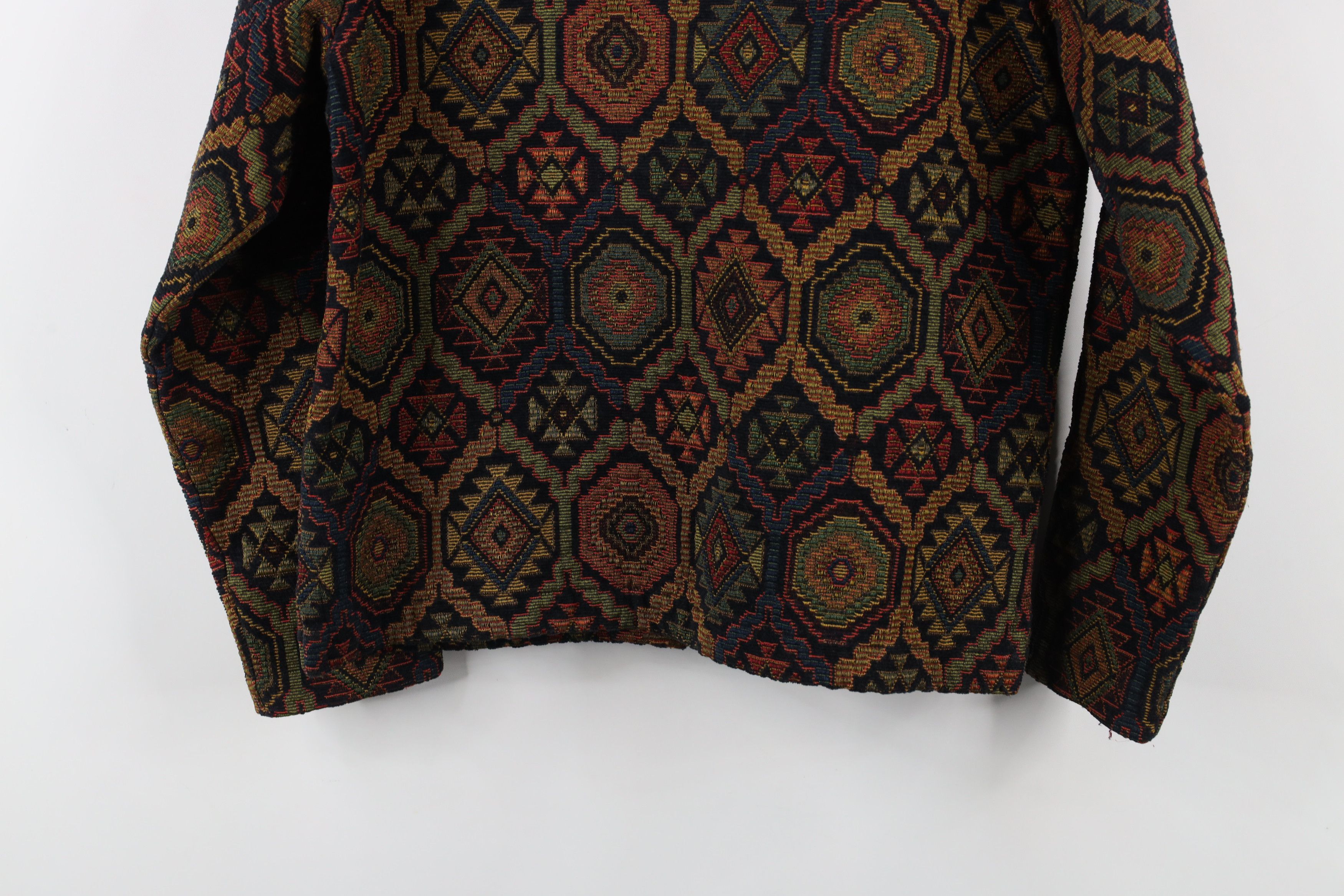 Vintage Vintage 90s Streetwear Southwestern Tapestry Button Jacket Size S / US 4 / IT 40 - 11 Thumbnail