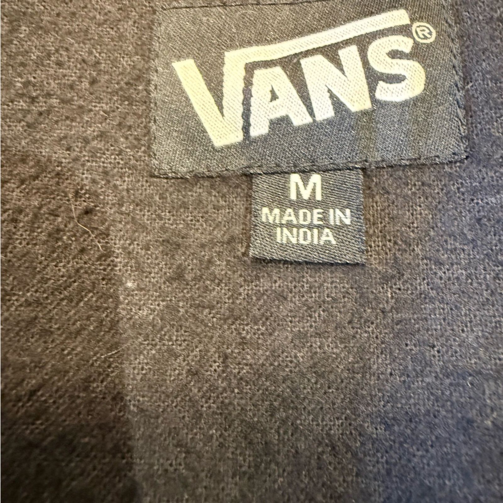 Vans Vans Size Medium Gray Herringbone Anorak Style Zip Jacket Size US M / EU 48-50 / 2 - 8 Thumbnail