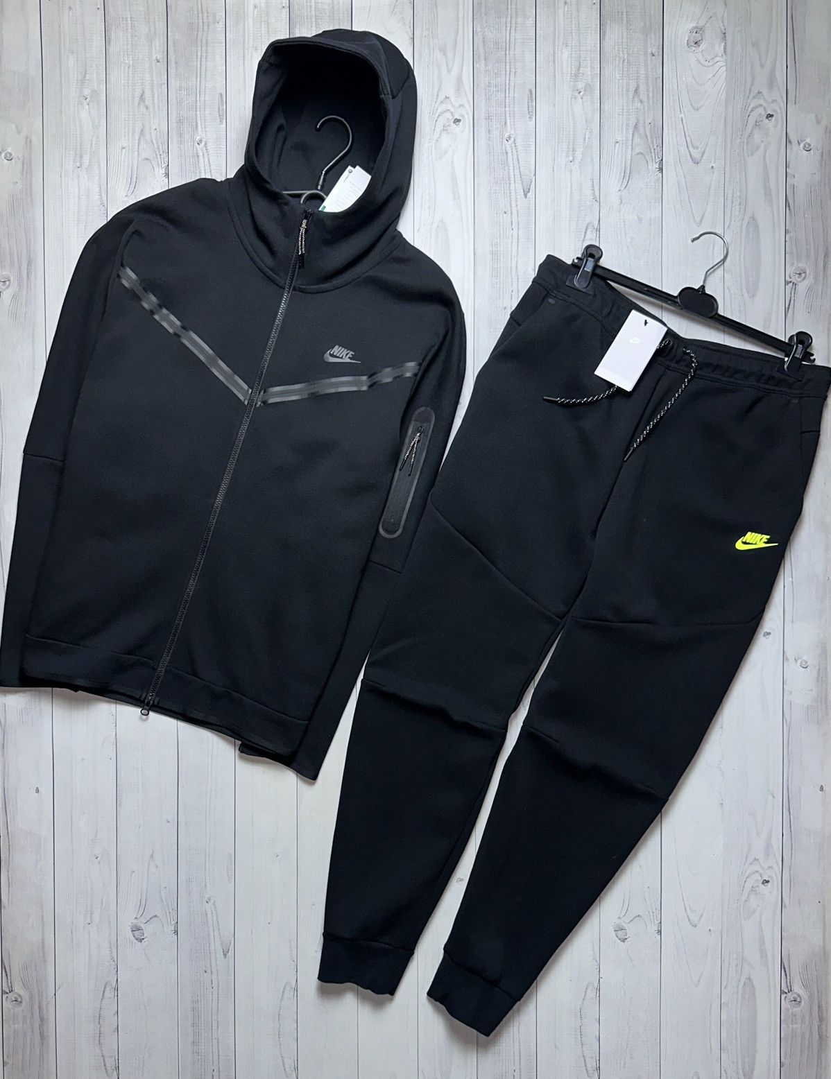 Nike × Vintage Nike tech fleece tracksuit drill black size XL Size US XL / EU 56 / 4 - 2 Thumbnail