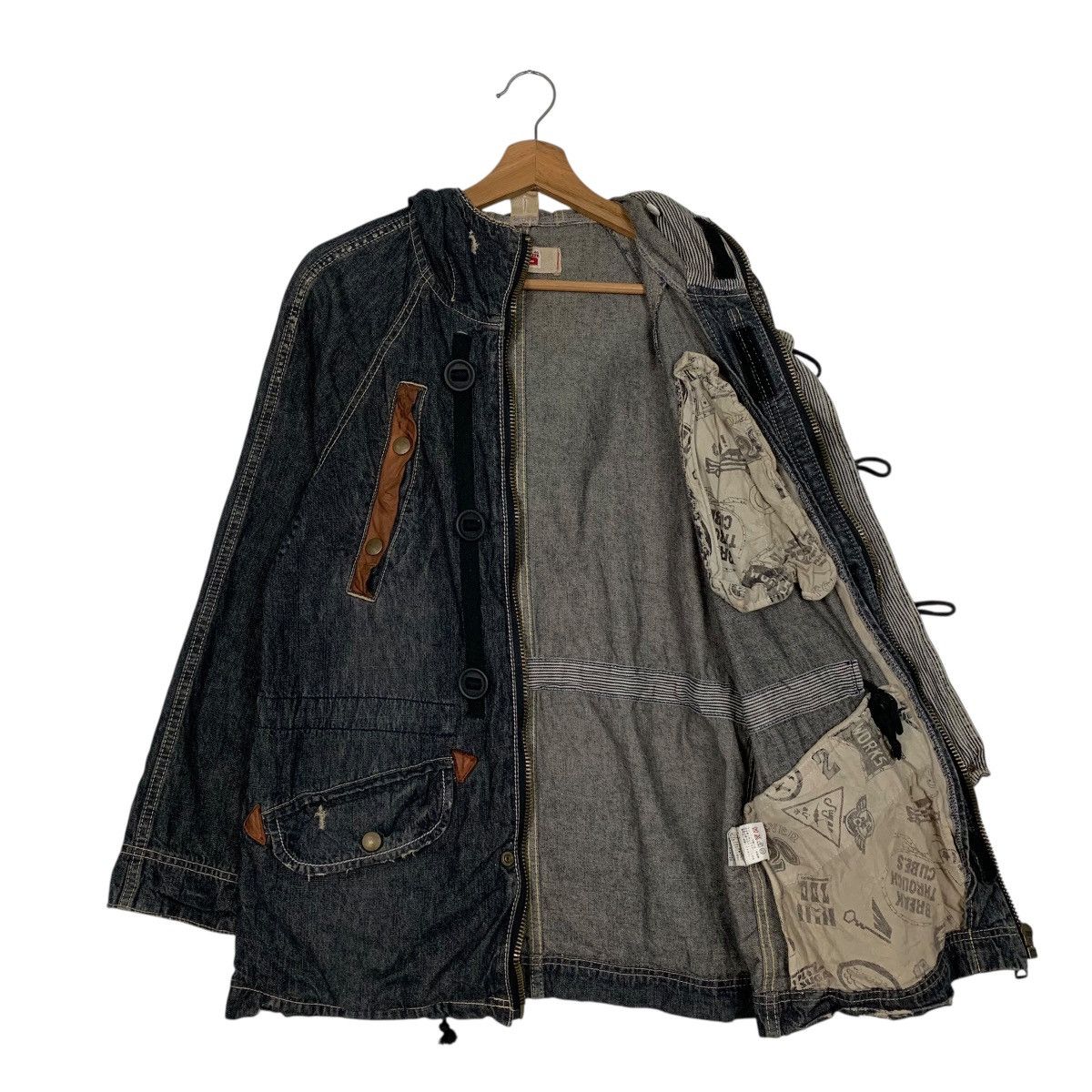 Japanese Brand Japanese Brand Cube Sugar Hooded Denim Parka Size US M / EU 48-50 / 2 - 10 Thumbnail