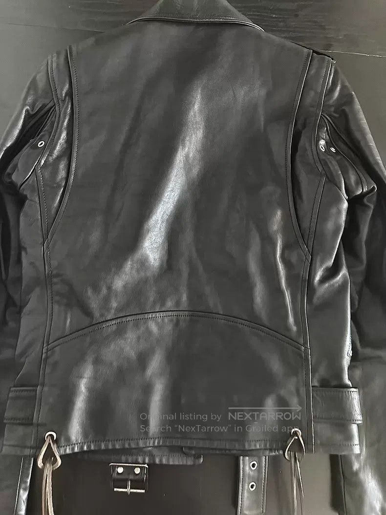 Saint Laurent Paris Saint Laurent Paris Autumn and Winter Single Leather Jacke Size US S / EU 44-46 / 1 - 2 Thumbnail