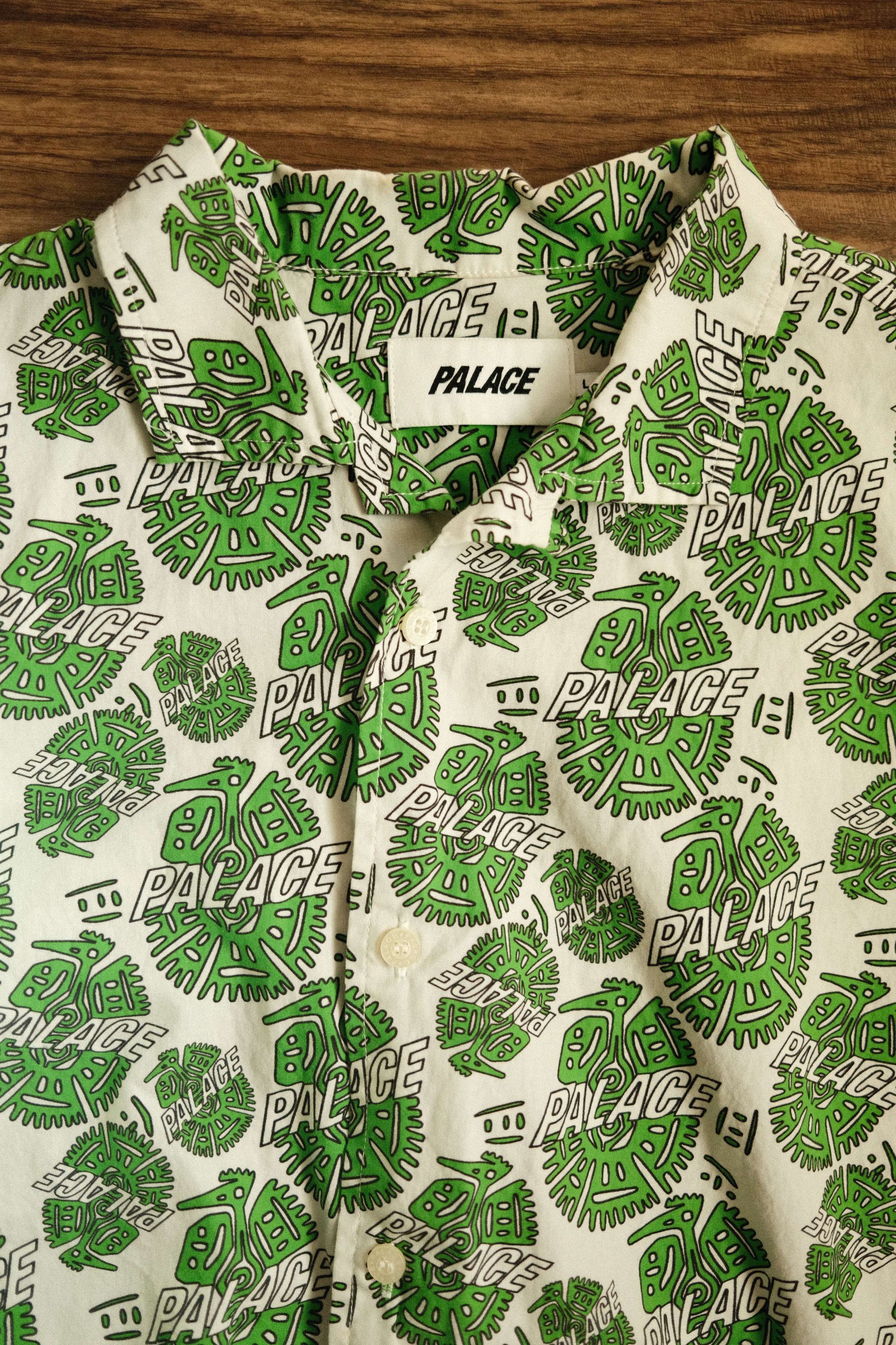 Palace Palace Skateboards Surf Shirt in White and Green Size US L / EU 52-54 / 3 - 2 Thumbnail