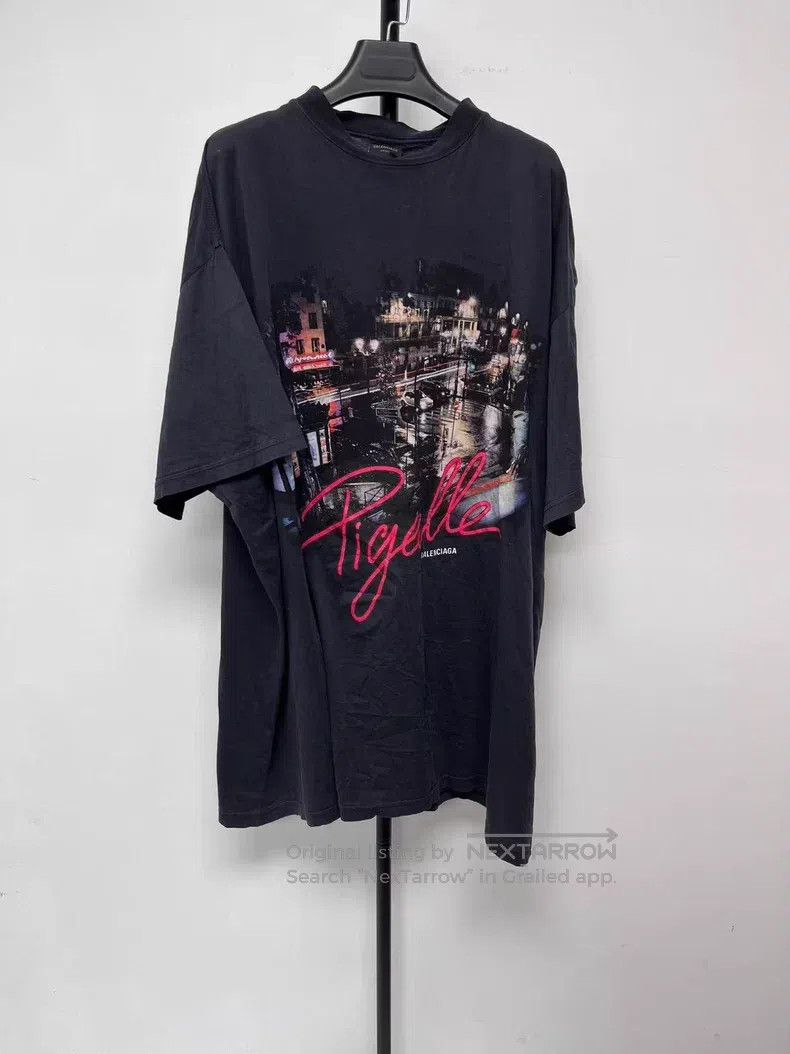 Balenciaga Logo Letter Printed Crewneck Casual Short Sleev