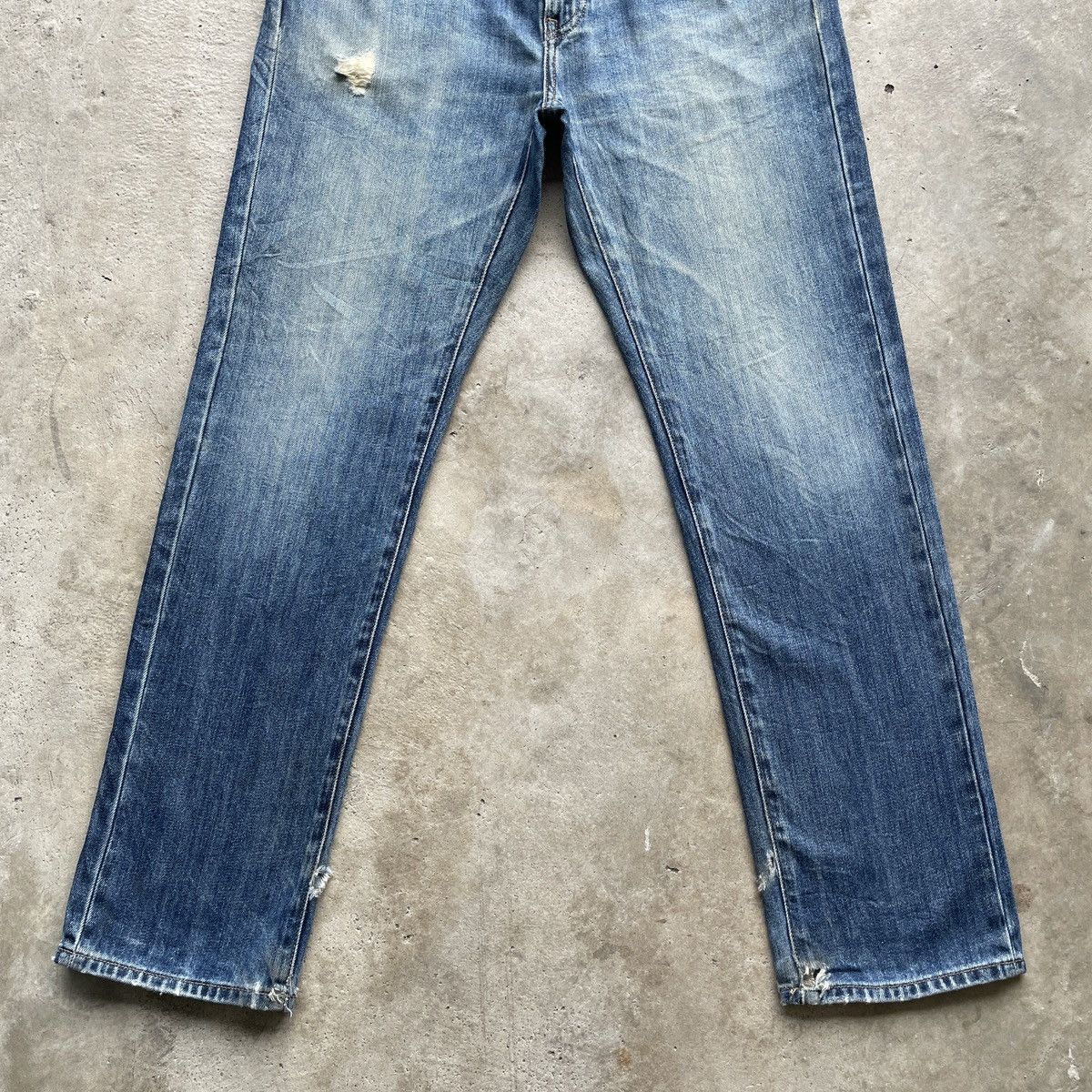 Japanese Brand Vintage Japanese Brand Faded Denim Jeans Pants W31x31.5 Size US 31 - 4 Thumbnail
