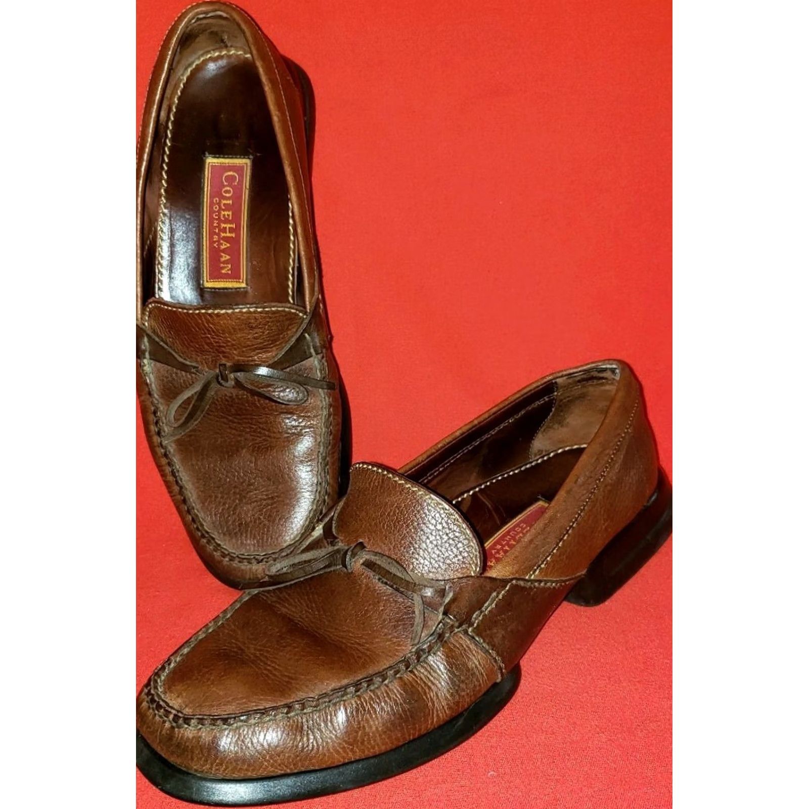 Cole Haan Cole Haan Brown Loafer Men's 9.5M Two-Toned Leather Separated Heel from Sole Size US 10 / EU 43 - 2 Thumbnail
